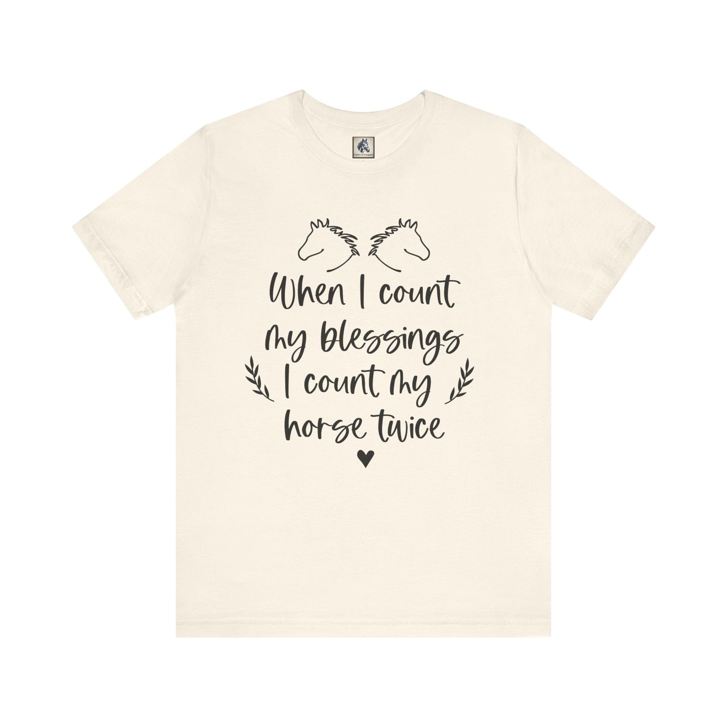 Horse Blessings Unisex Tee, Perfect Gift for Horse Lovers, Casual Wear, Birthday Gift, Animal Enthusiast Apparel