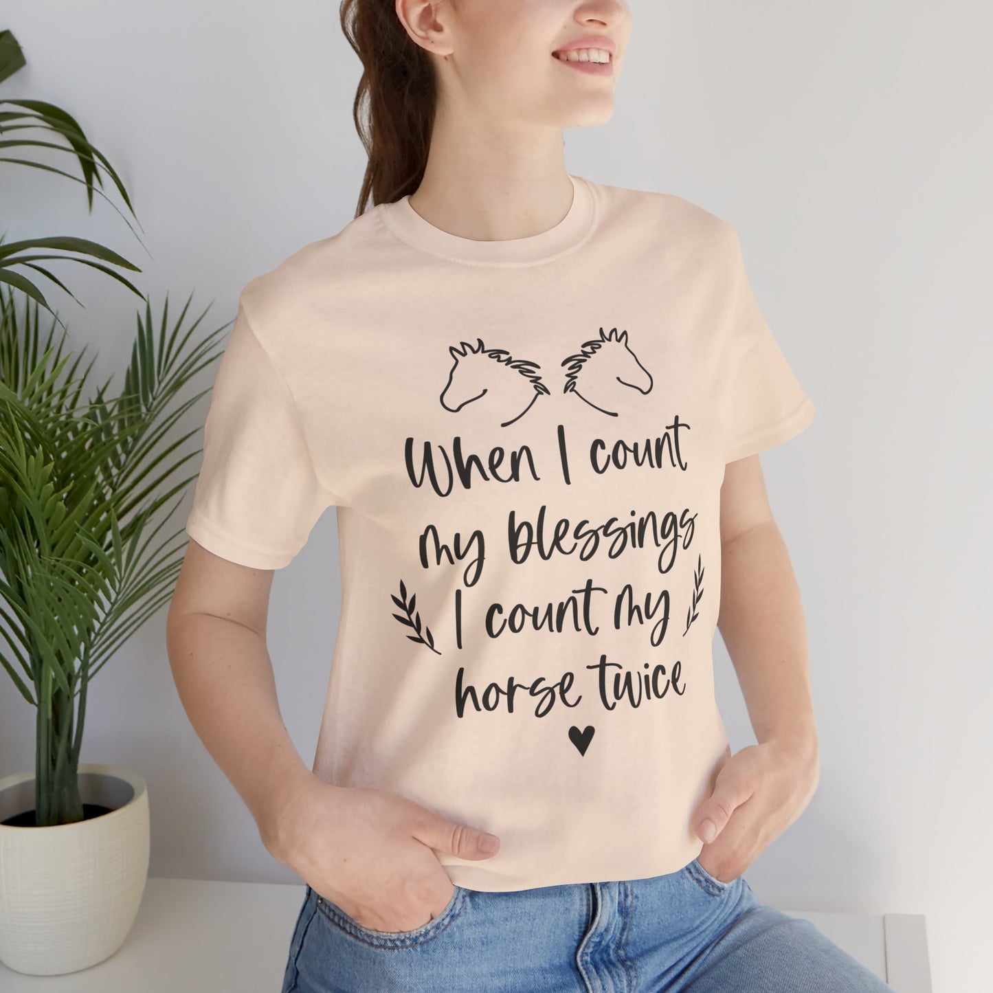 Horse Blessings Unisex Tee, Perfect Gift for Horse Lovers, Casual Wear, Birthday Gift, Animal Enthusiast Apparel