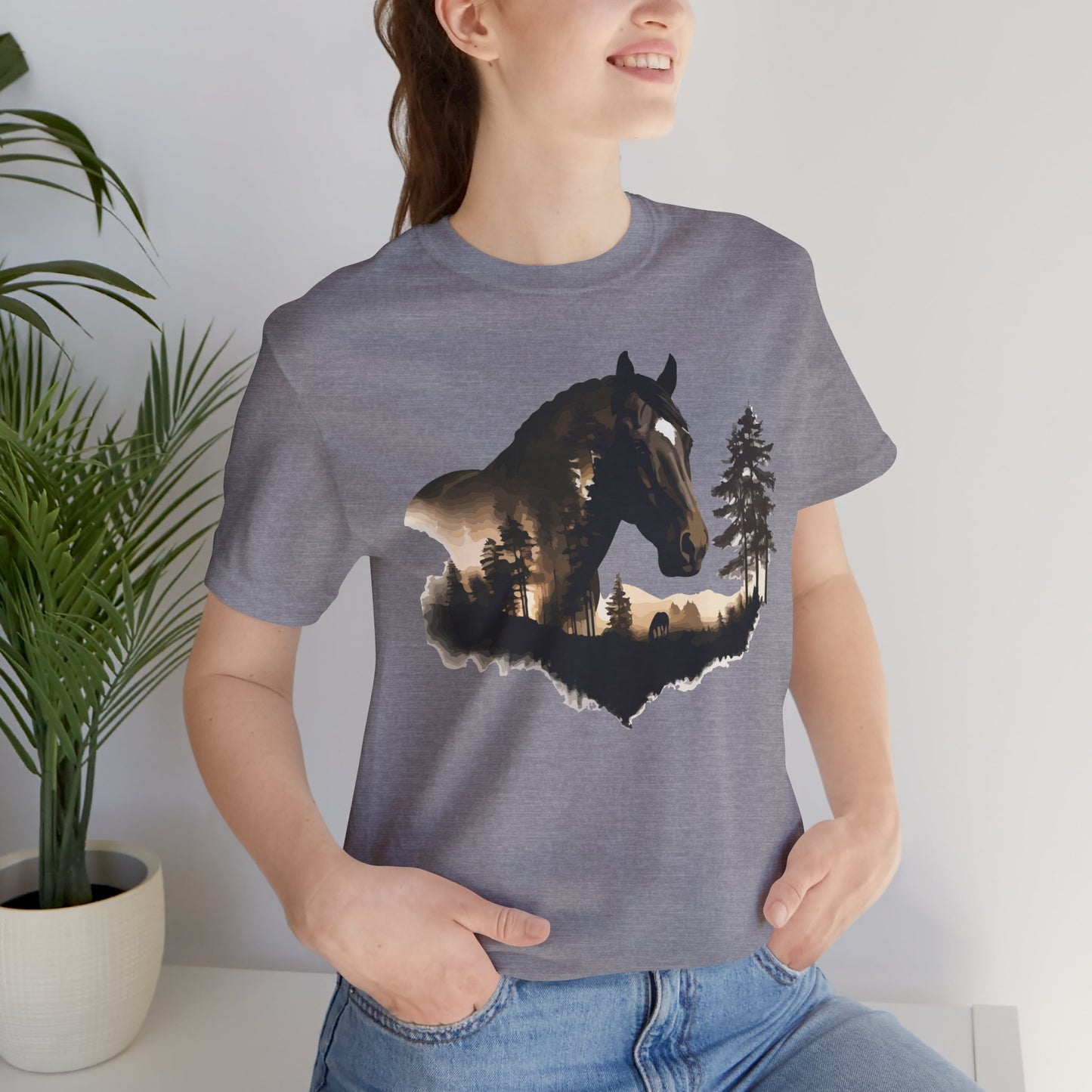 Horse Graphic Unisex Jersey Short Sleeve Tee