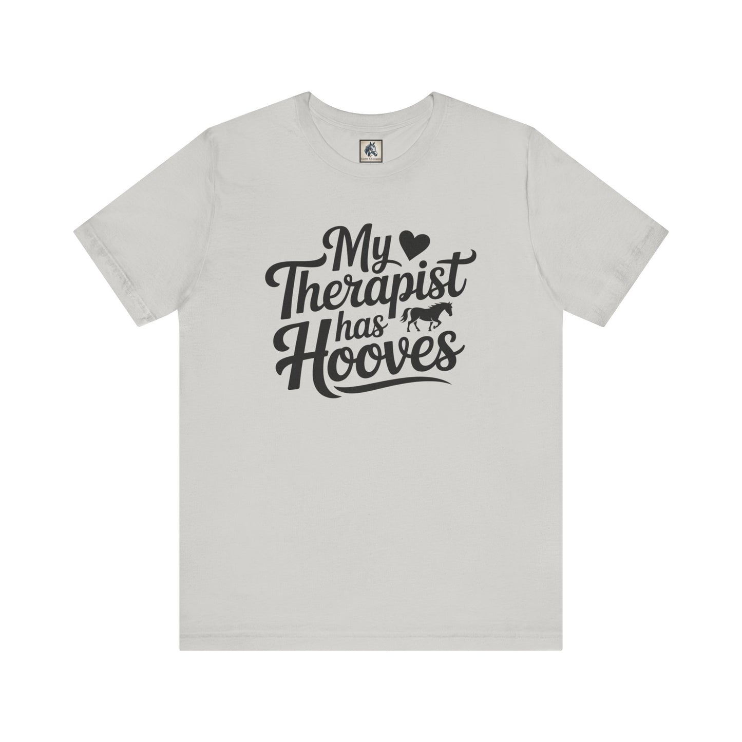 Horse Lover's Therapist Tee, Funny Equine Tee, Gift for Horse Owners, Equestrian Humor Shirt, Animal Lover's Apparel