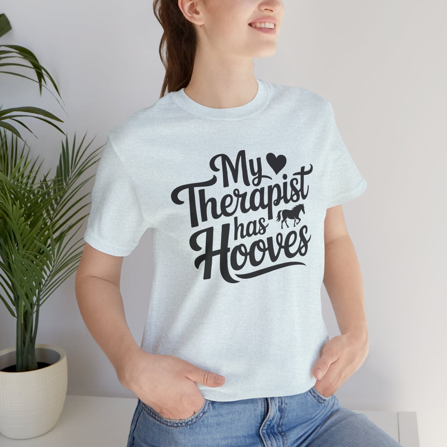 Horse Lover's Therapist Tee, Funny Equine Tee, Gift for Horse Owners, Equestrian Humor Shirt, Animal Lover's Apparel