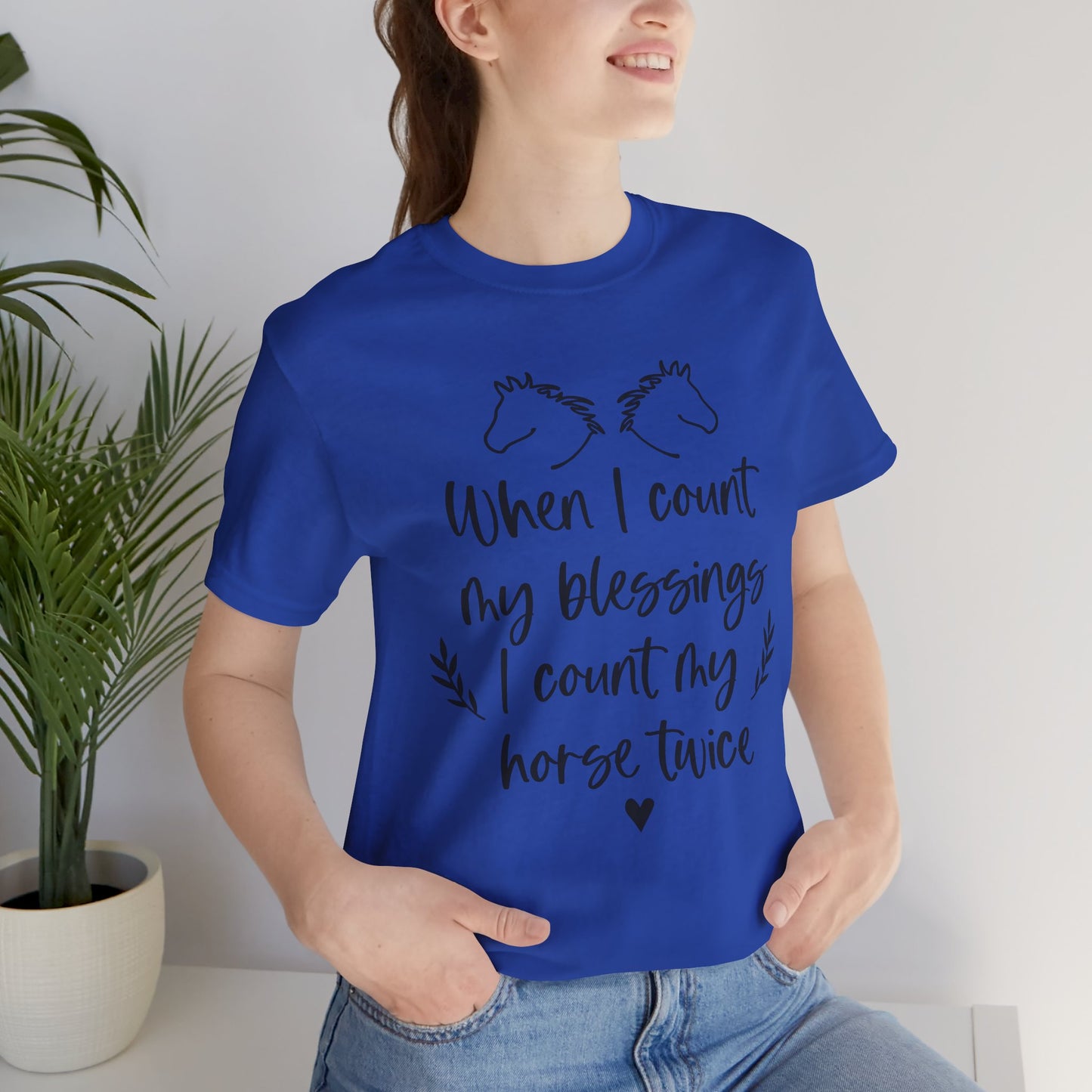 Horse Blessings Unisex Tee, Perfect Gift for Horse Lovers, Casual Wear, Birthday Gift, Animal Enthusiast Apparel