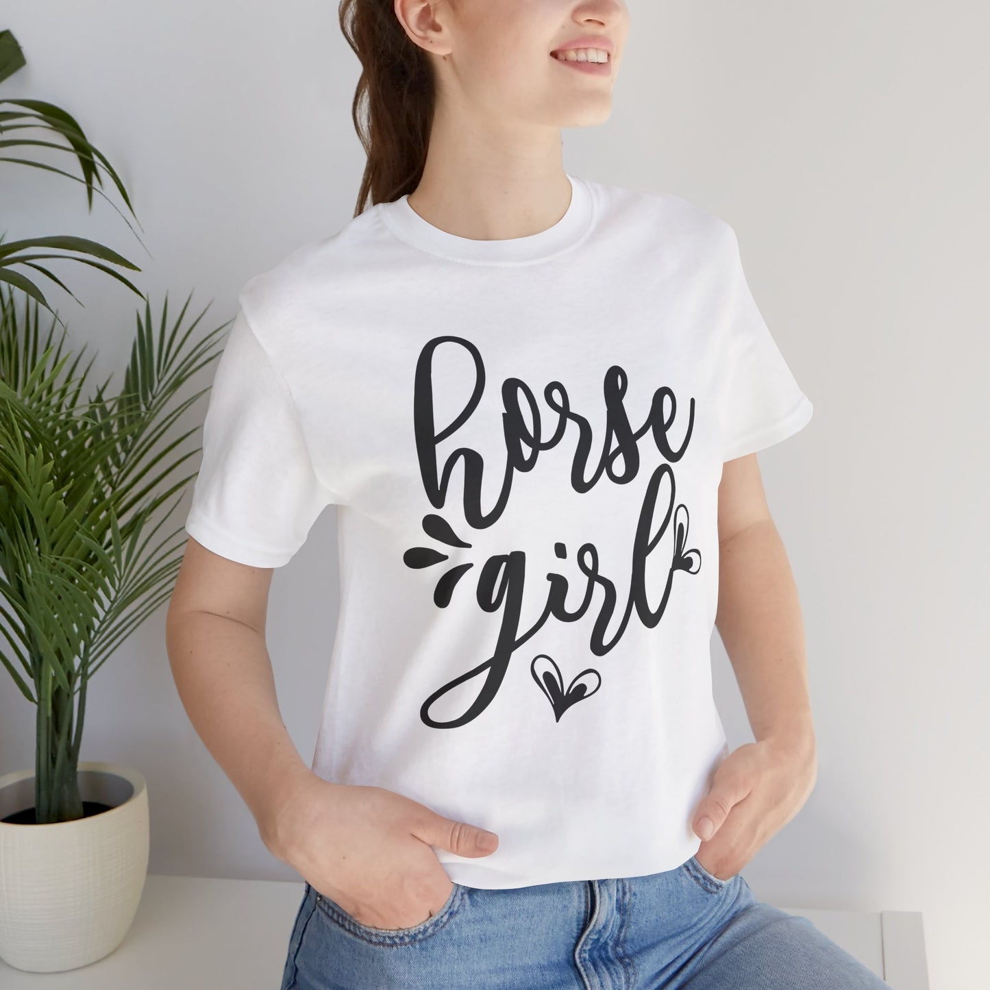 Horse Girl Unisex Jersey Tee - Perfect for Equestrian Lovers, Gift for Horse Enthusiasts, Casual Wear, Birthday Gift, Animal Themed Apparel