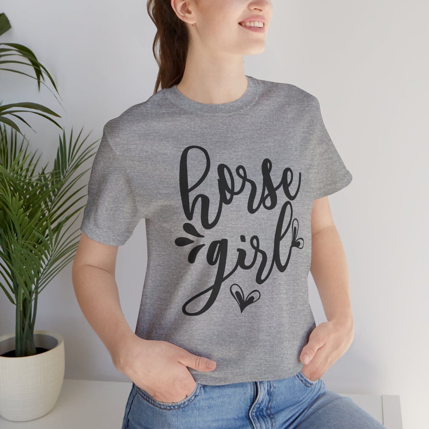 Horse Girl Unisex Jersey Tee - Perfect for Equestrian Lovers, Gift for Horse Enthusiasts, Casual Wear, Birthday Gift, Animal Themed Apparel