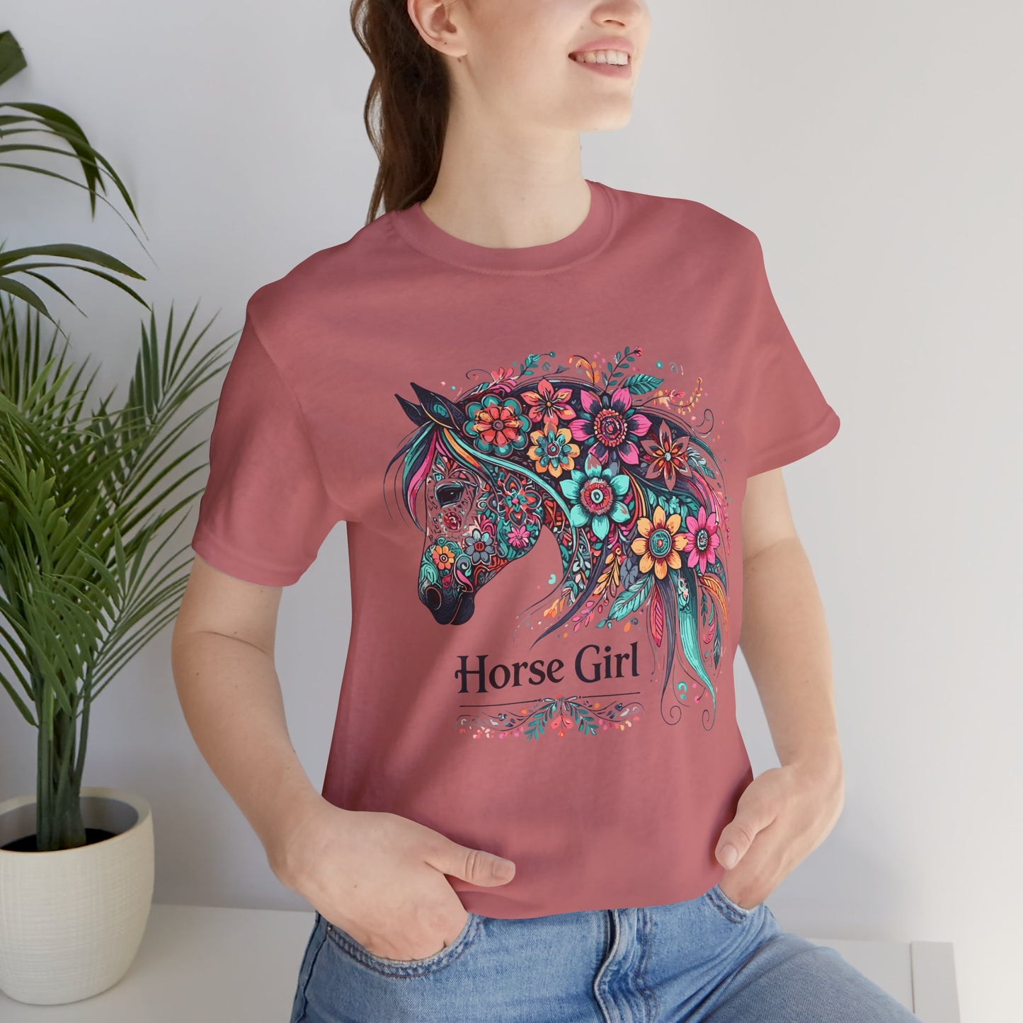Horse Graphic Unisex Jersey Short Sleeve Tee