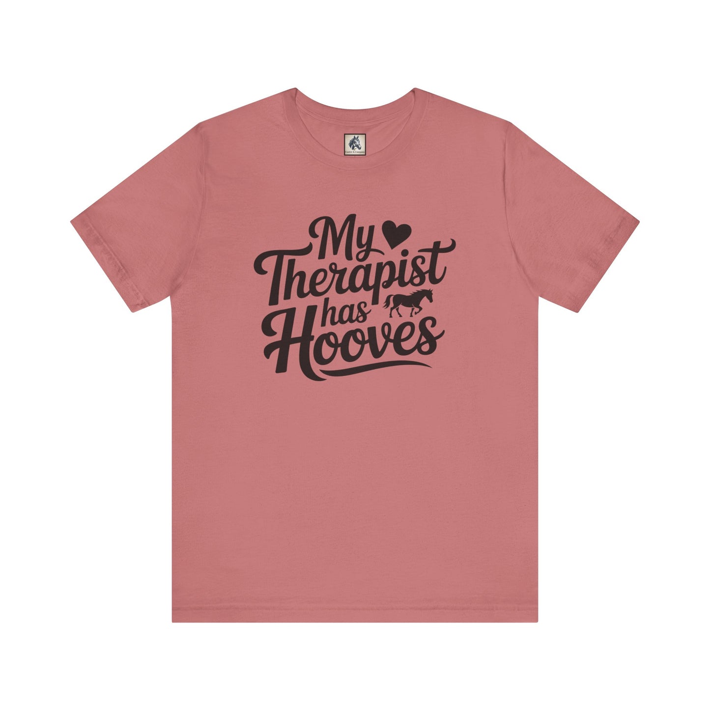Horse Lover's Therapist Tee, Funny Equine Tee, Gift for Horse Owners, Equestrian Humor Shirt, Animal Lover's Apparel