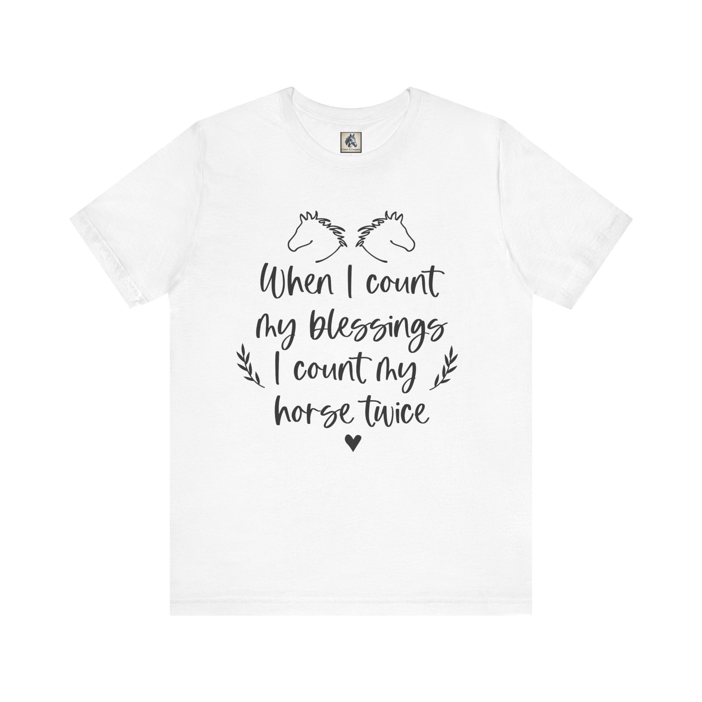 Horse Blessings Unisex Tee, Perfect Gift for Horse Lovers, Casual Wear, Birthday Gift, Animal Enthusiast Apparel