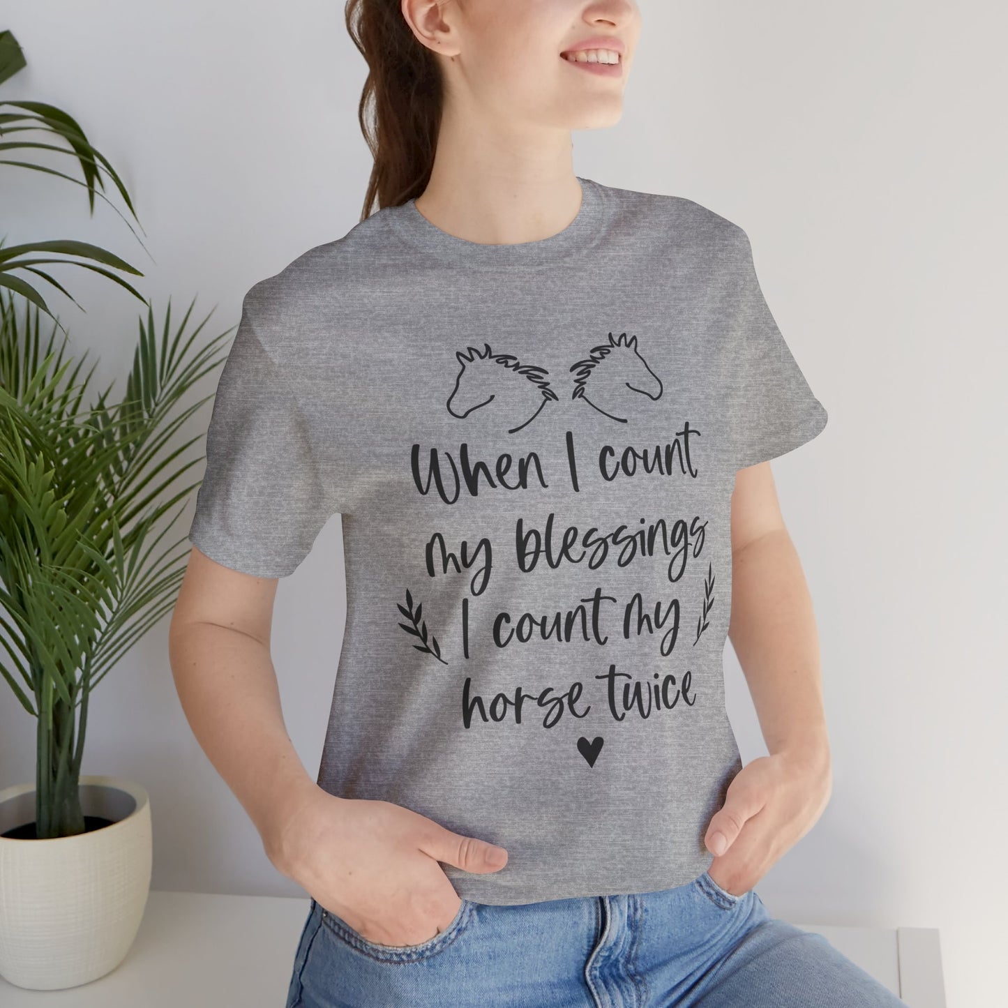 Horse Blessings Unisex Tee, Perfect Gift for Horse Lovers, Casual Wear, Birthday Gift, Animal Enthusiast Apparel