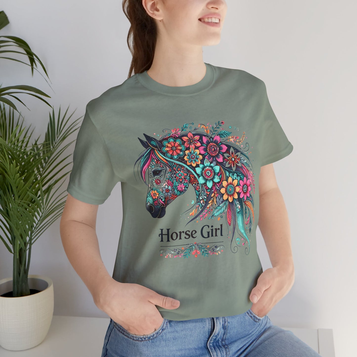 Horse Graphic Unisex Jersey Short Sleeve Tee