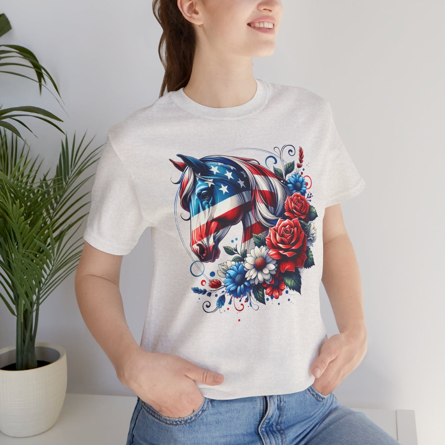 Horse Graphic Unisex Jersey Short Sleeve Tee