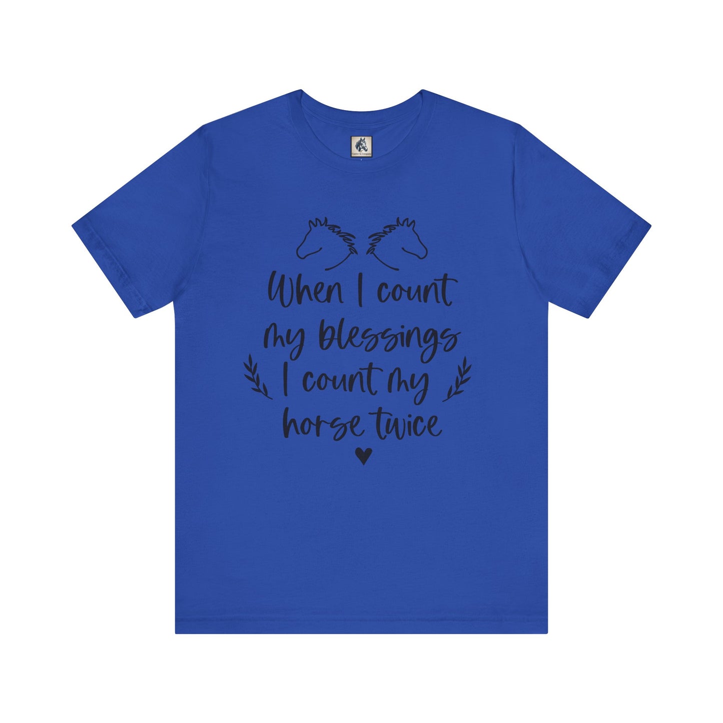 Horse Blessings Unisex Tee, Perfect Gift for Horse Lovers, Casual Wear, Birthday Gift, Animal Enthusiast Apparel