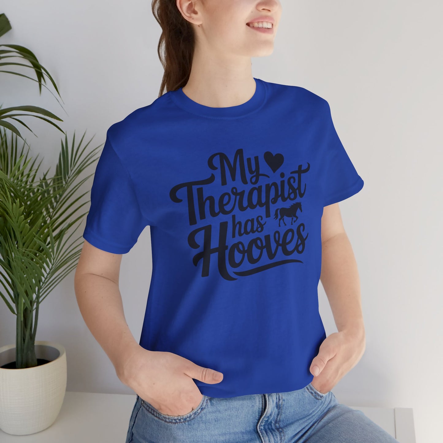 Horse Lover's Therapist Tee, Funny Equine Tee, Gift for Horse Owners, Equestrian Humor Shirt, Animal Lover's Apparel
