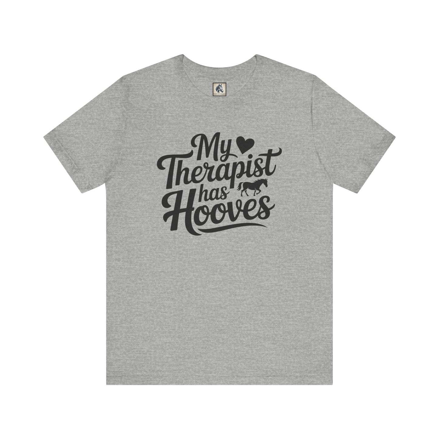 Horse Lover's Therapist Tee, Funny Equine Tee, Gift for Horse Owners, Equestrian Humor Shirt, Animal Lover's Apparel