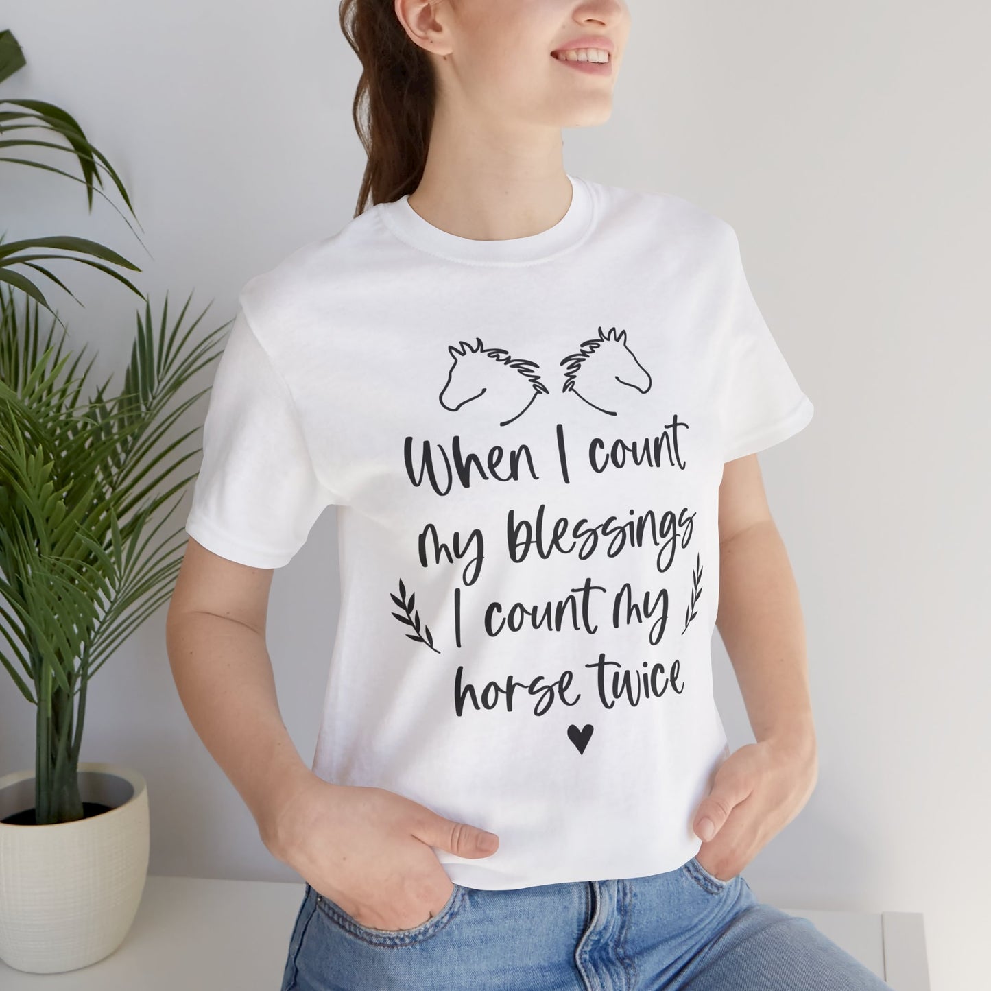 Horse Blessings Unisex Tee, Perfect Gift for Horse Lovers, Casual Wear, Birthday Gift, Animal Enthusiast Apparel
