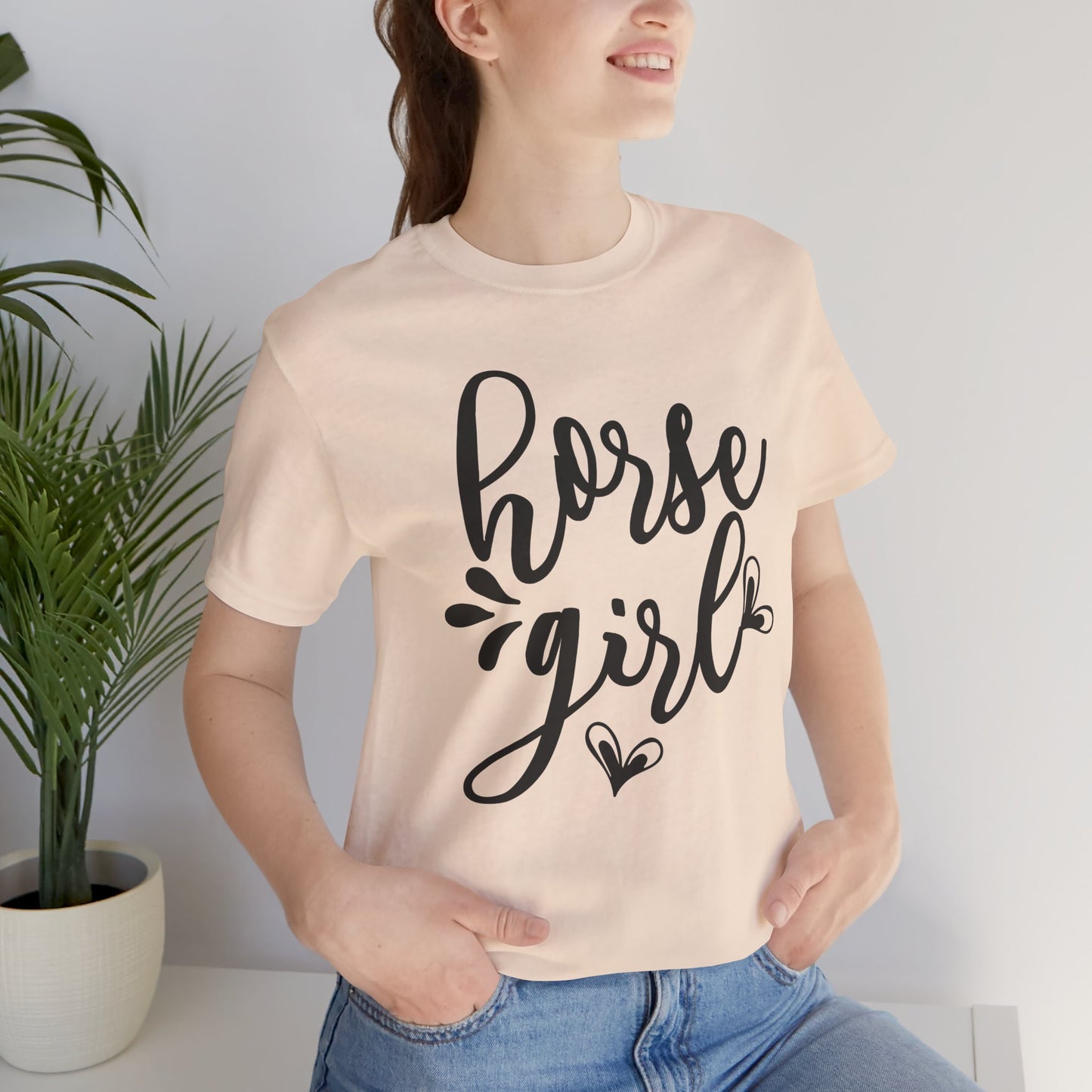 Horse Girl Unisex Jersey Tee - Perfect for Equestrian Lovers, Gift for Horse Enthusiasts, Casual Wear, Birthday Gift, Animal Themed Apparel