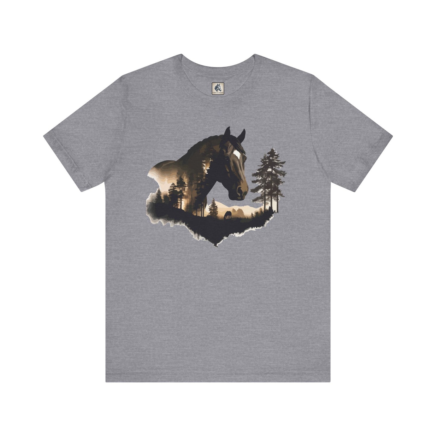 Horse Graphic Unisex Jersey Short Sleeve Tee