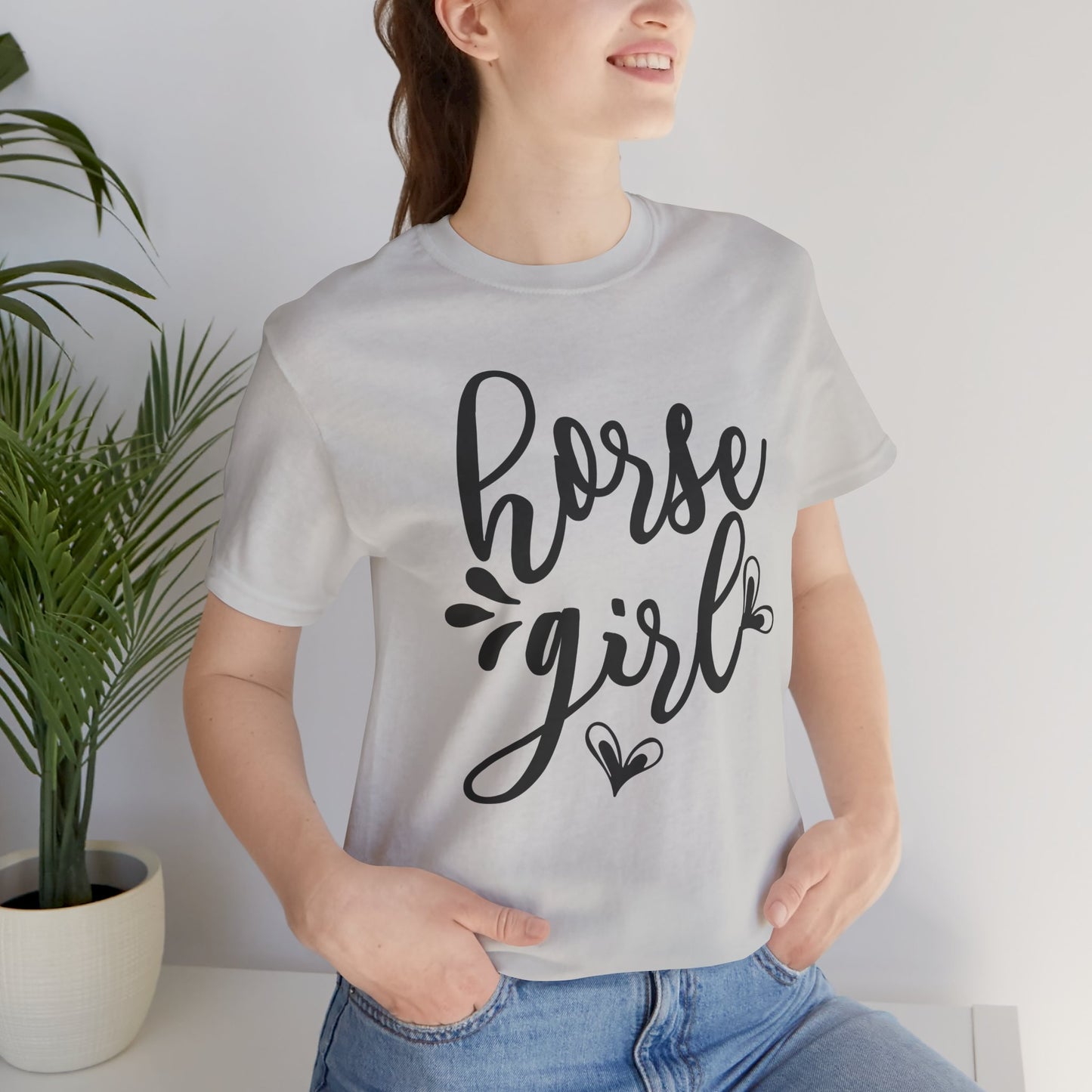 Horse Girl Unisex Jersey Tee - Perfect for Equestrian Lovers, Gift for Horse Enthusiasts, Casual Wear, Birthday Gift, Animal Themed Apparel