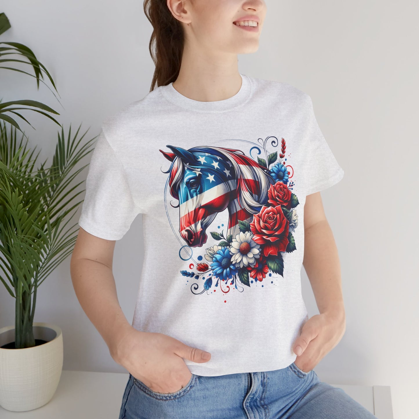 Horse Graphic Unisex Jersey Short Sleeve Tee