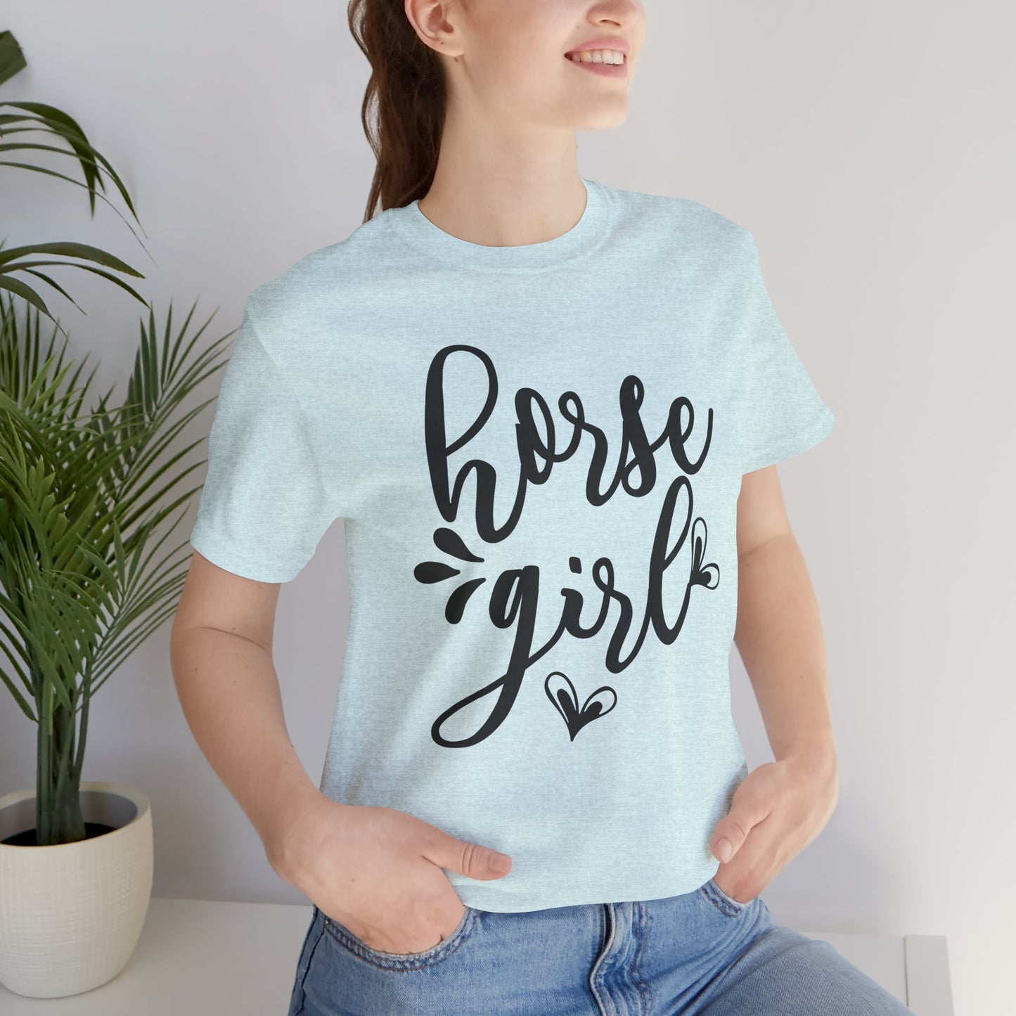 Horse Girl Unisex Jersey Tee - Perfect for Equestrian Lovers, Gift for Horse Enthusiasts, Casual Wear, Birthday Gift, Animal Themed Apparel