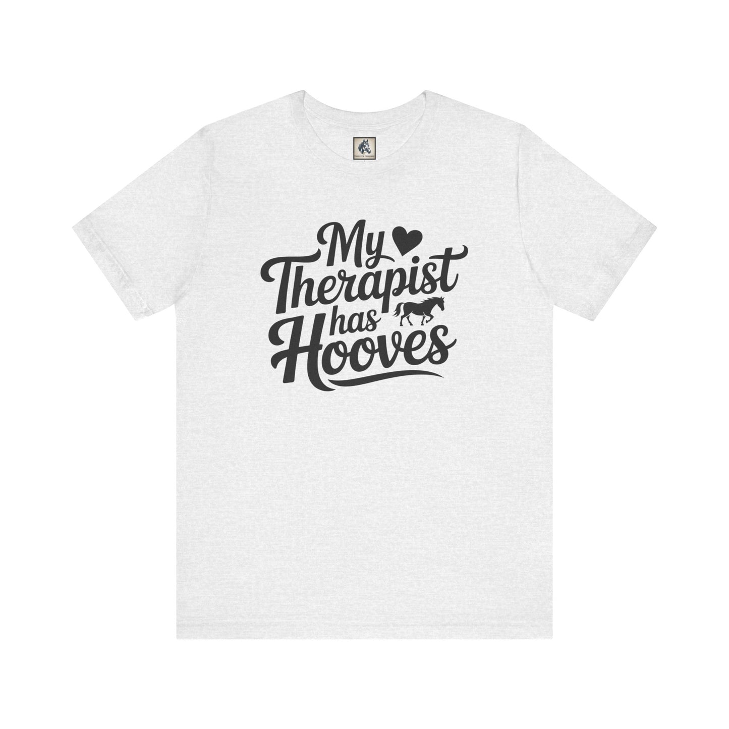 Horse Lover's Therapist Tee, Funny Equine Tee, Gift for Horse Owners, Equestrian Humor Shirt, Animal Lover's Apparel
