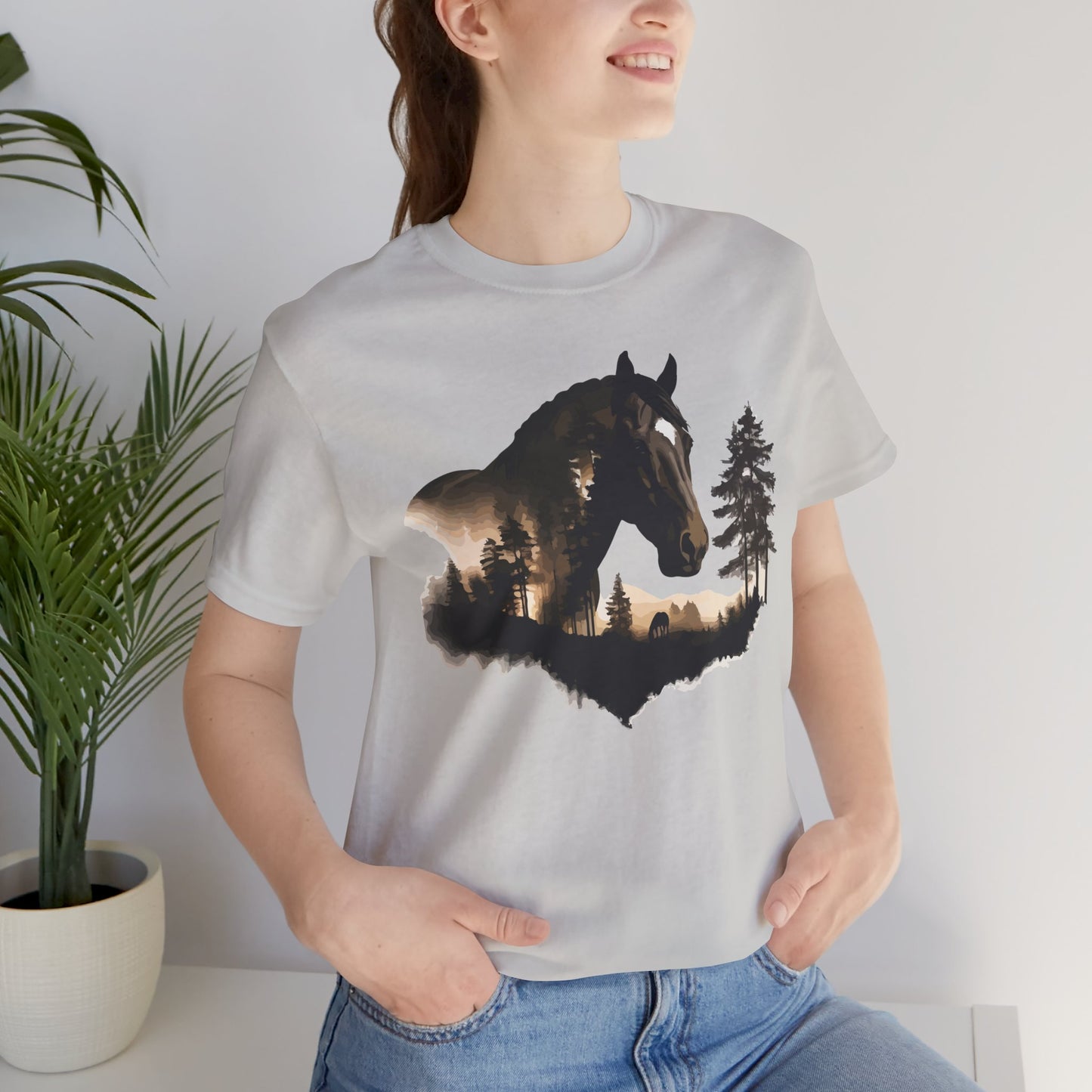 Horse Graphic Unisex Jersey Short Sleeve Tee