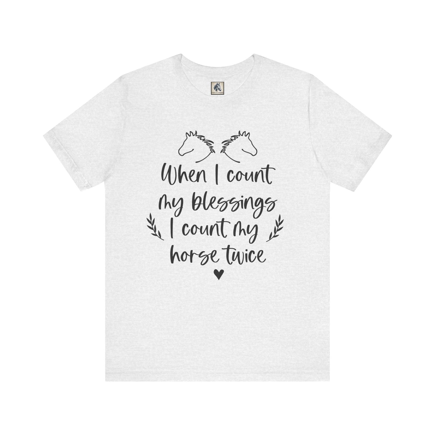 Horse Blessings Unisex Tee, Perfect Gift for Horse Lovers, Casual Wear, Birthday Gift, Animal Enthusiast Apparel