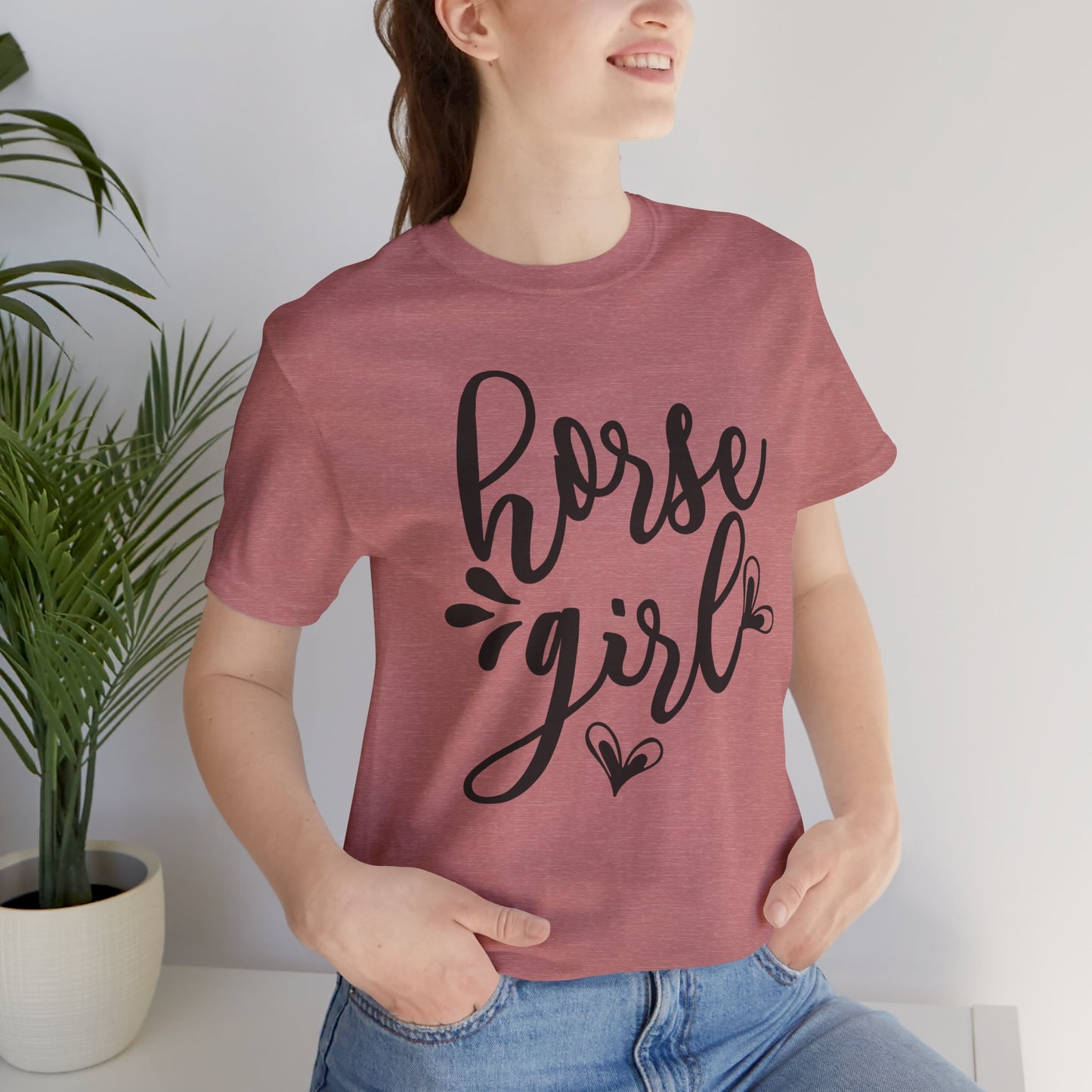 Horse Girl Unisex Jersey Tee - Perfect for Equestrian Lovers, Gift for Horse Enthusiasts, Casual Wear, Birthday Gift, Animal Themed Apparel