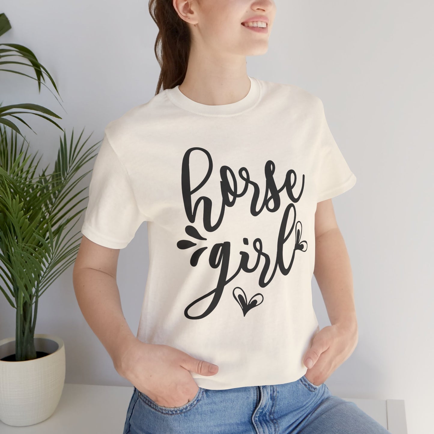 Horse Girl Unisex Jersey Tee - Perfect for Equestrian Lovers, Gift for Horse Enthusiasts, Casual Wear, Birthday Gift, Animal Themed Apparel