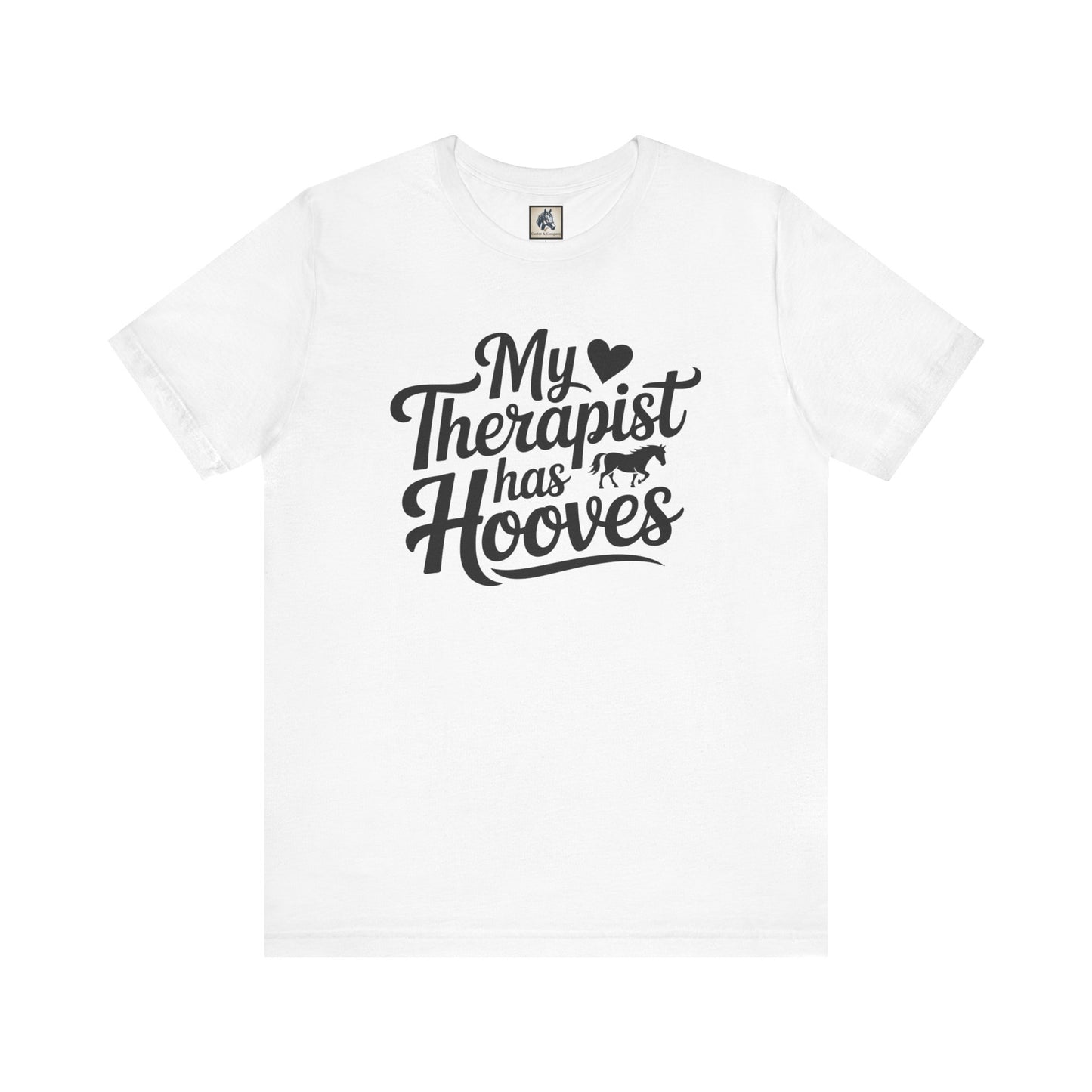 Horse Lover's Therapist Tee, Funny Equine Tee, Gift for Horse Owners, Equestrian Humor Shirt, Animal Lover's Apparel