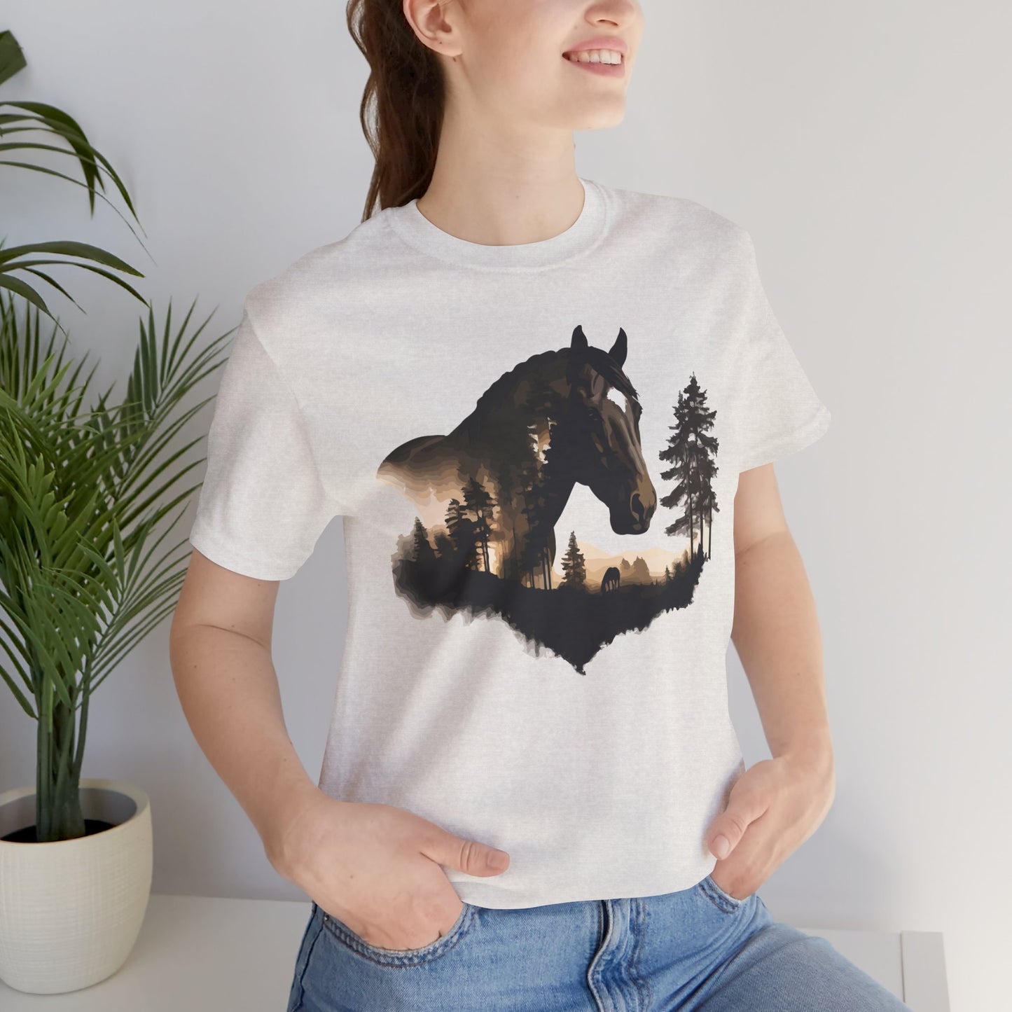Horse Graphic Unisex Jersey Short Sleeve Tee