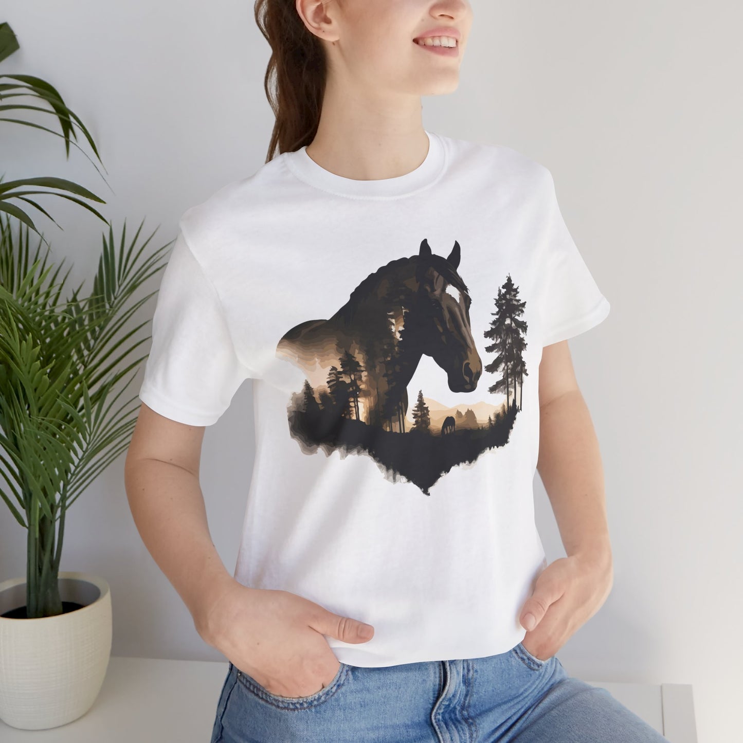 Horse Graphic Unisex Jersey Short Sleeve Tee