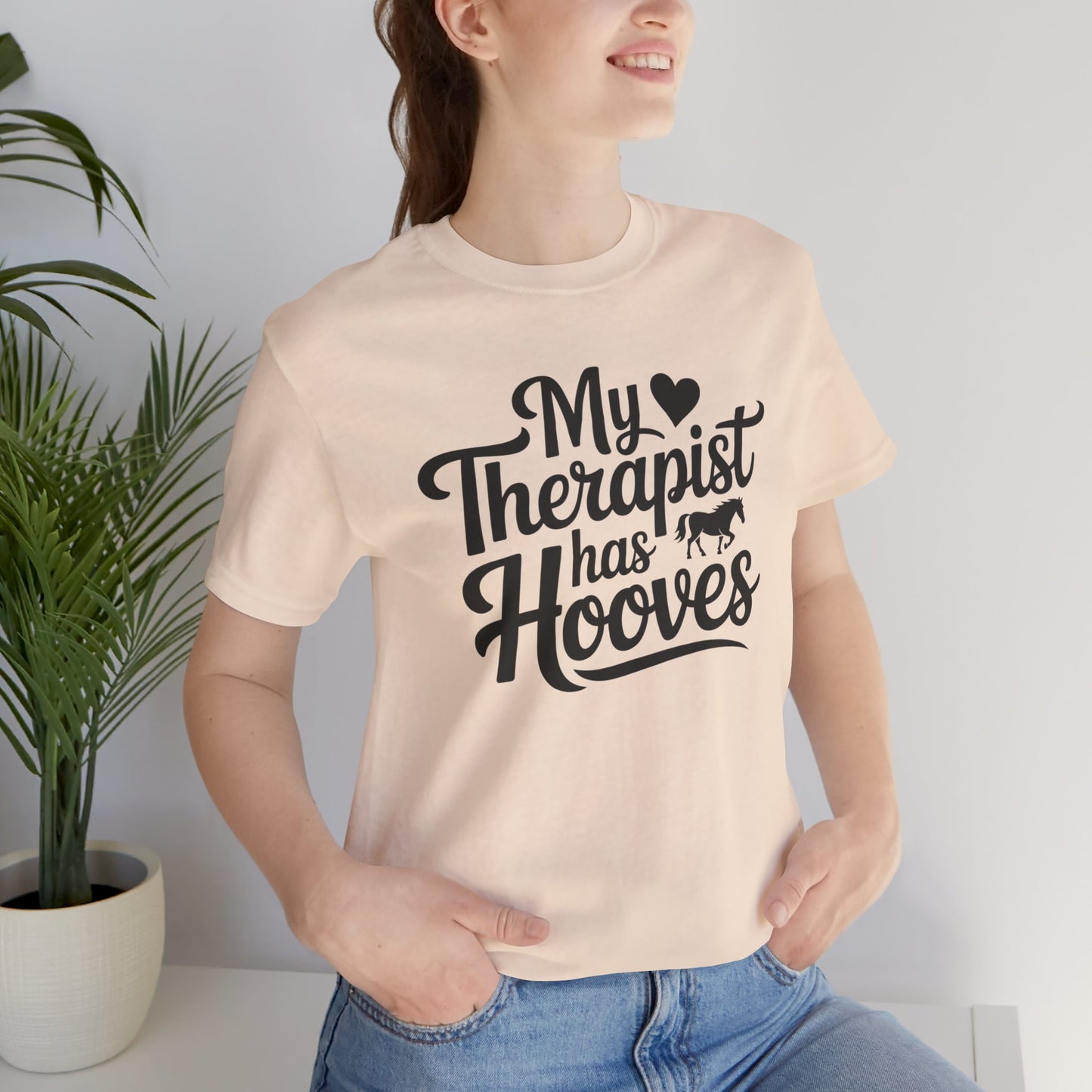 Horse Lover's Therapist Tee, Funny Equine Tee, Gift for Horse Owners, Equestrian Humor Shirt, Animal Lover's Apparel