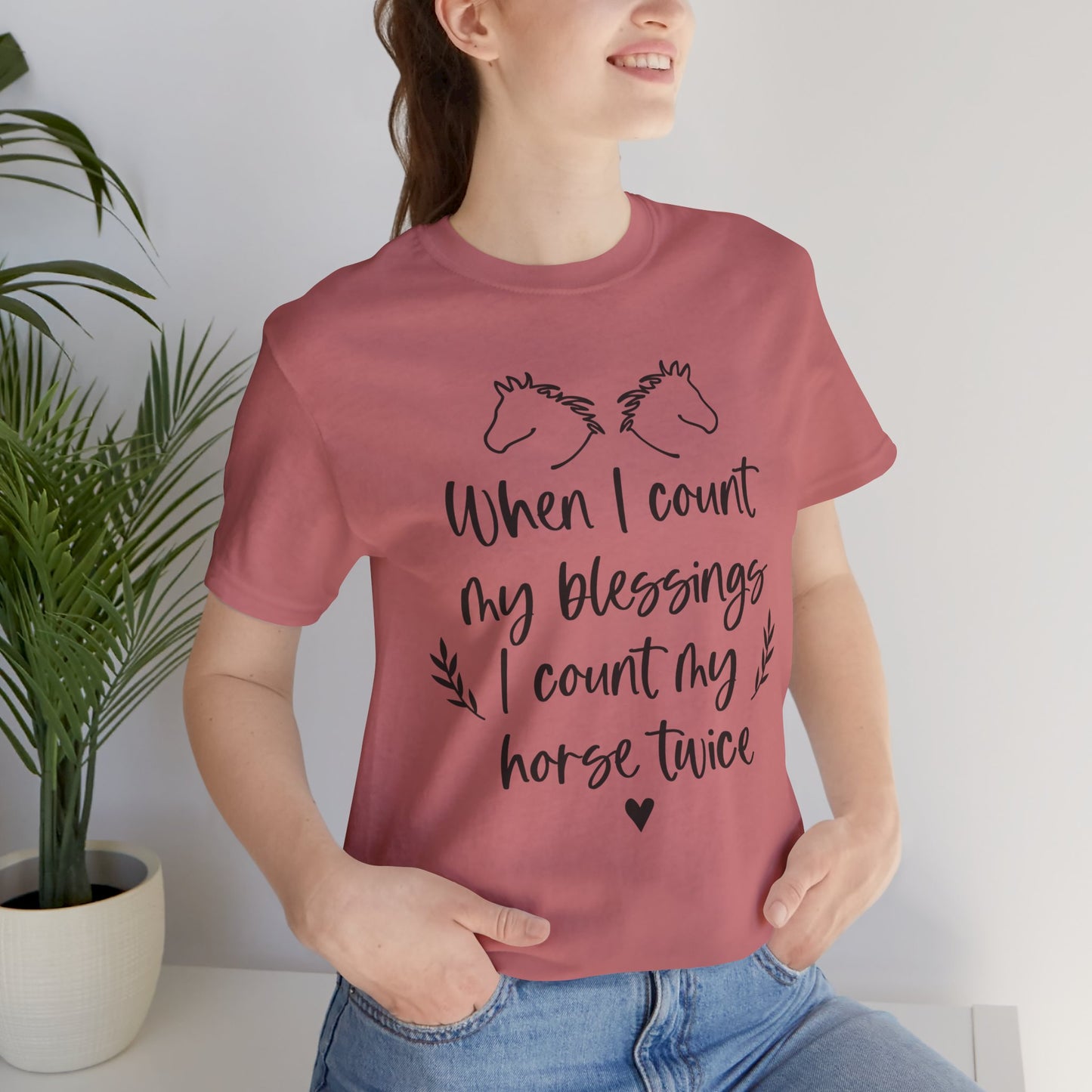 Horse Blessings Unisex Tee, Perfect Gift for Horse Lovers, Casual Wear, Birthday Gift, Animal Enthusiast Apparel