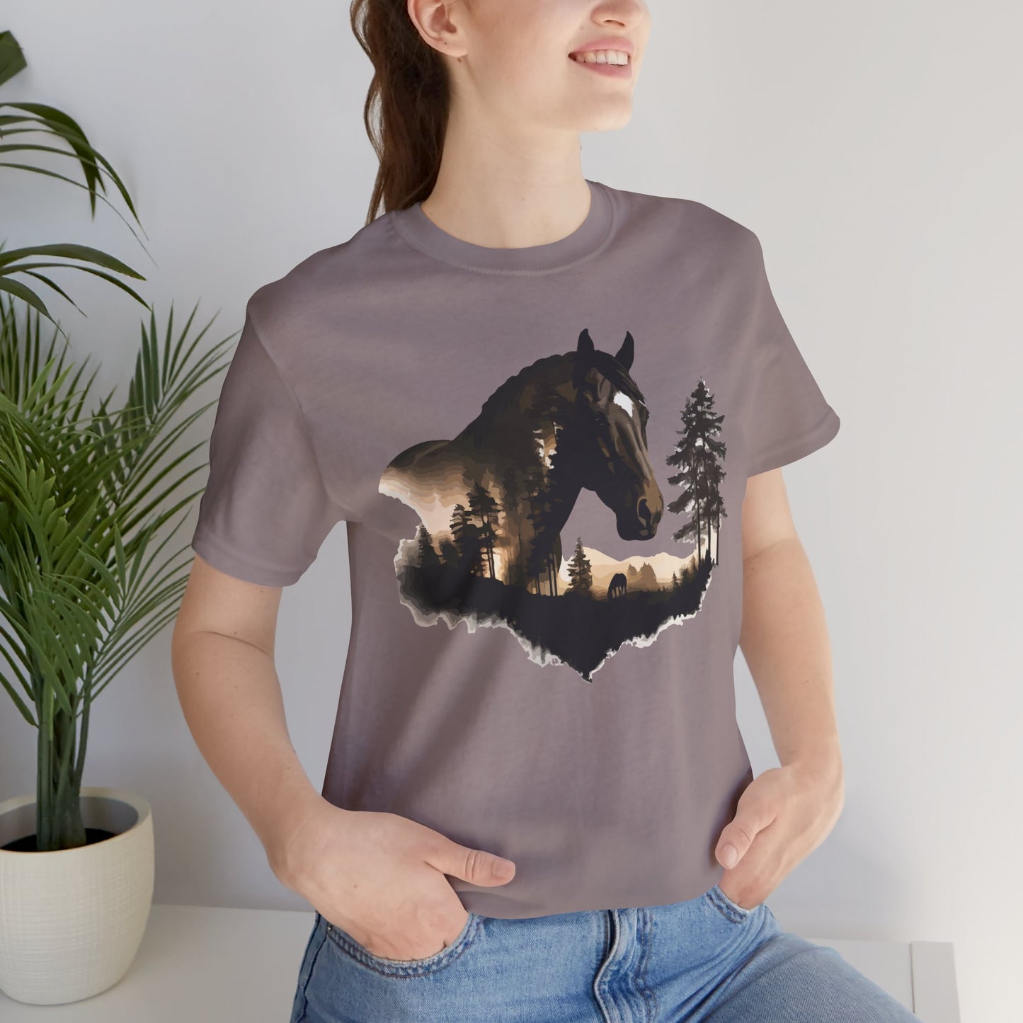 Horse Graphic Unisex Jersey Short Sleeve Tee