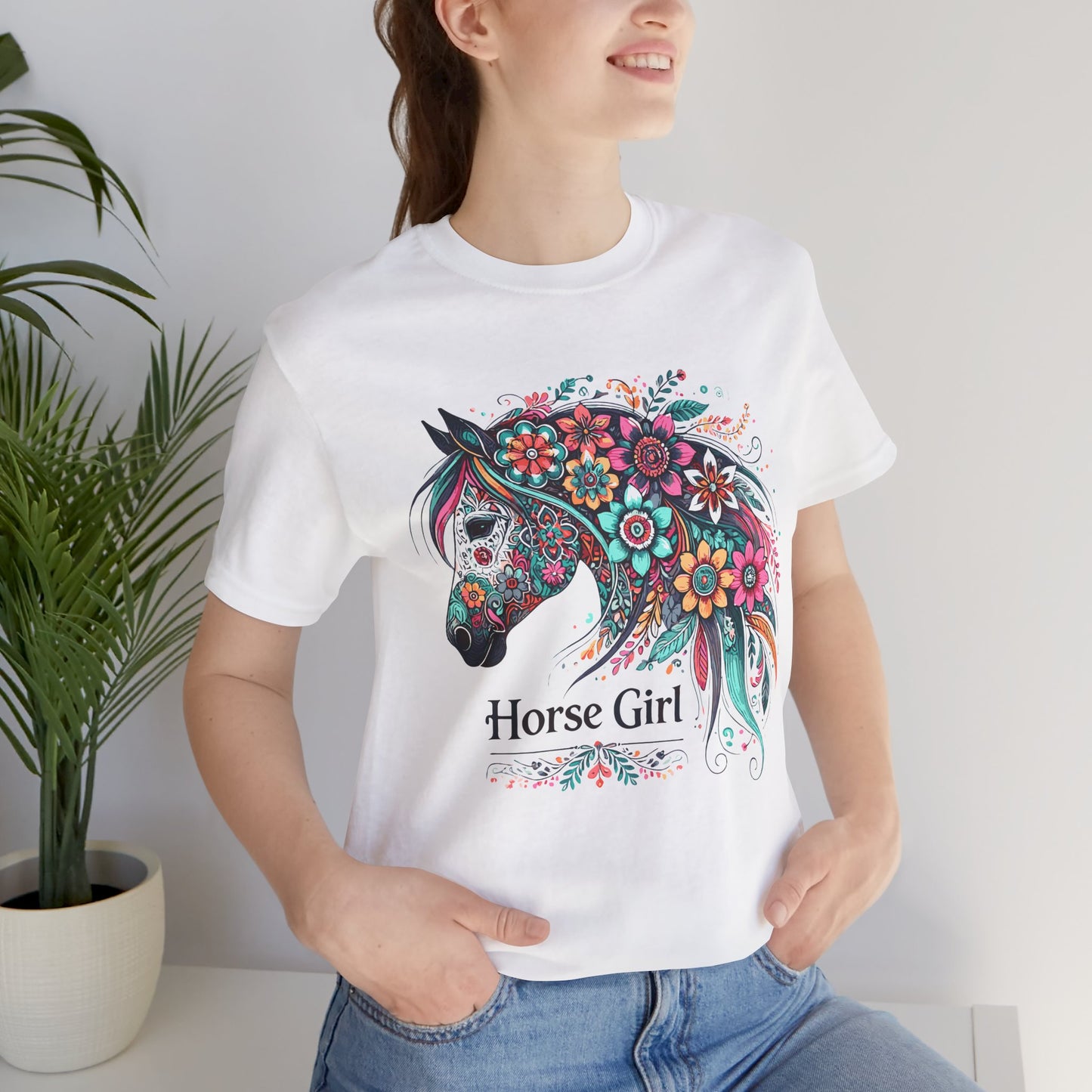 Horse Graphic Unisex Jersey Short Sleeve Tee