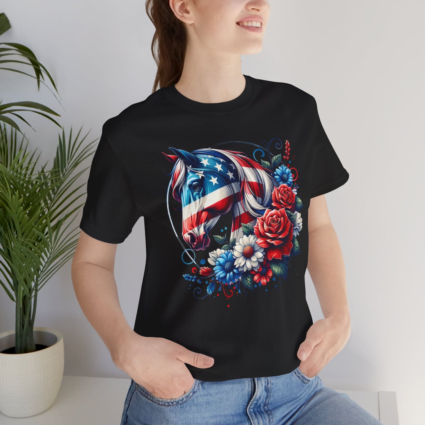 Horse Graphic Unisex Jersey Short Sleeve Tee