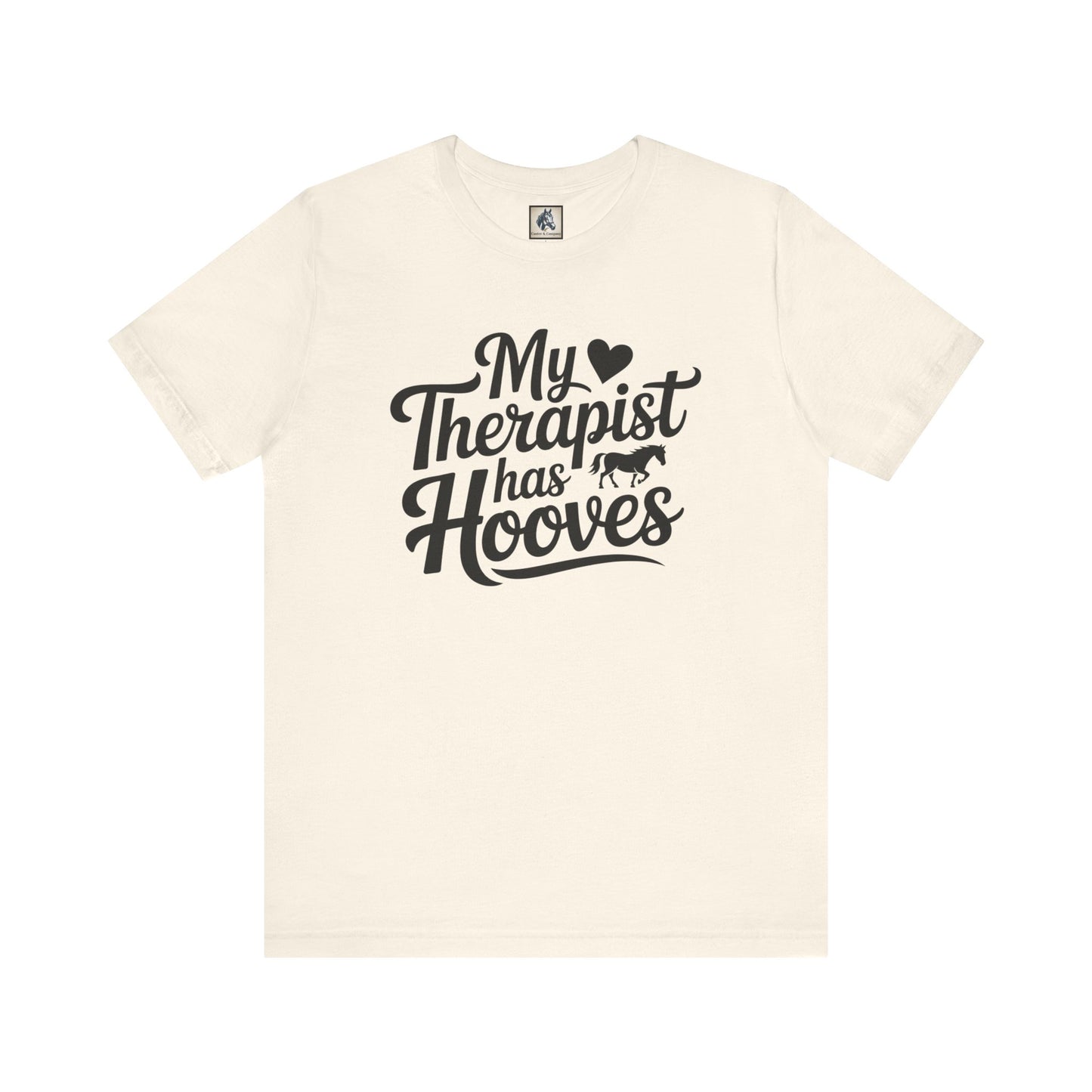 Horse Lover's Therapist Tee, Funny Equine Tee, Gift for Horse Owners, Equestrian Humor Shirt, Animal Lover's Apparel