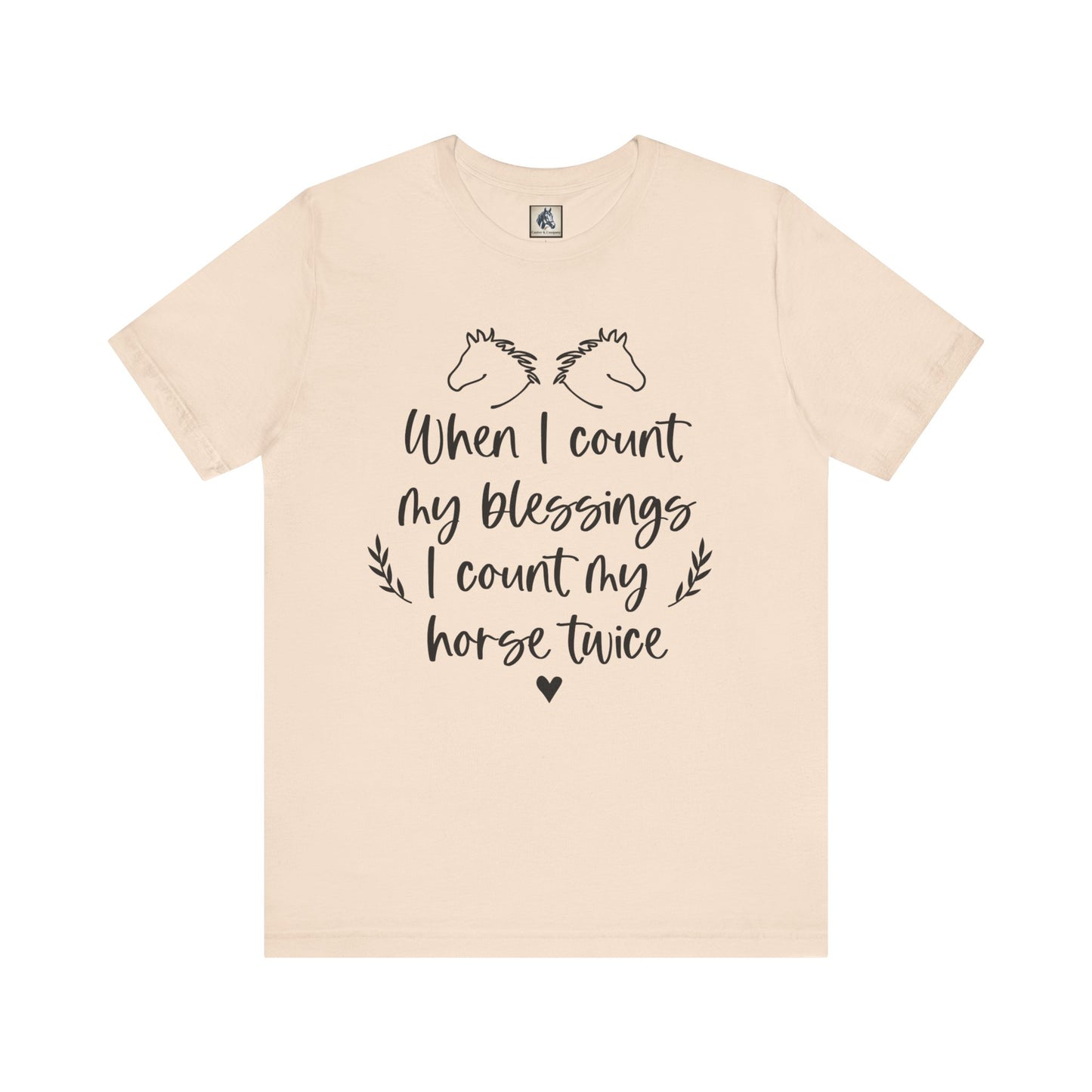Horse Blessings Unisex Tee, Perfect Gift for Horse Lovers, Casual Wear, Birthday Gift, Animal Enthusiast Apparel