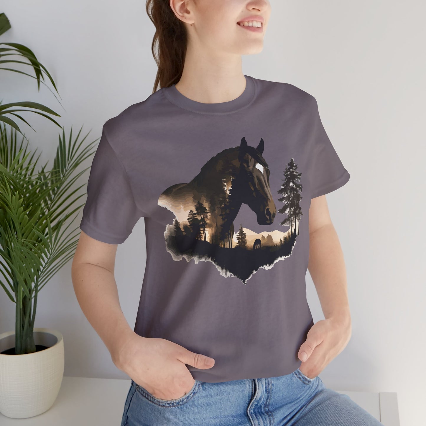 Horse Graphic Unisex Jersey Short Sleeve Tee