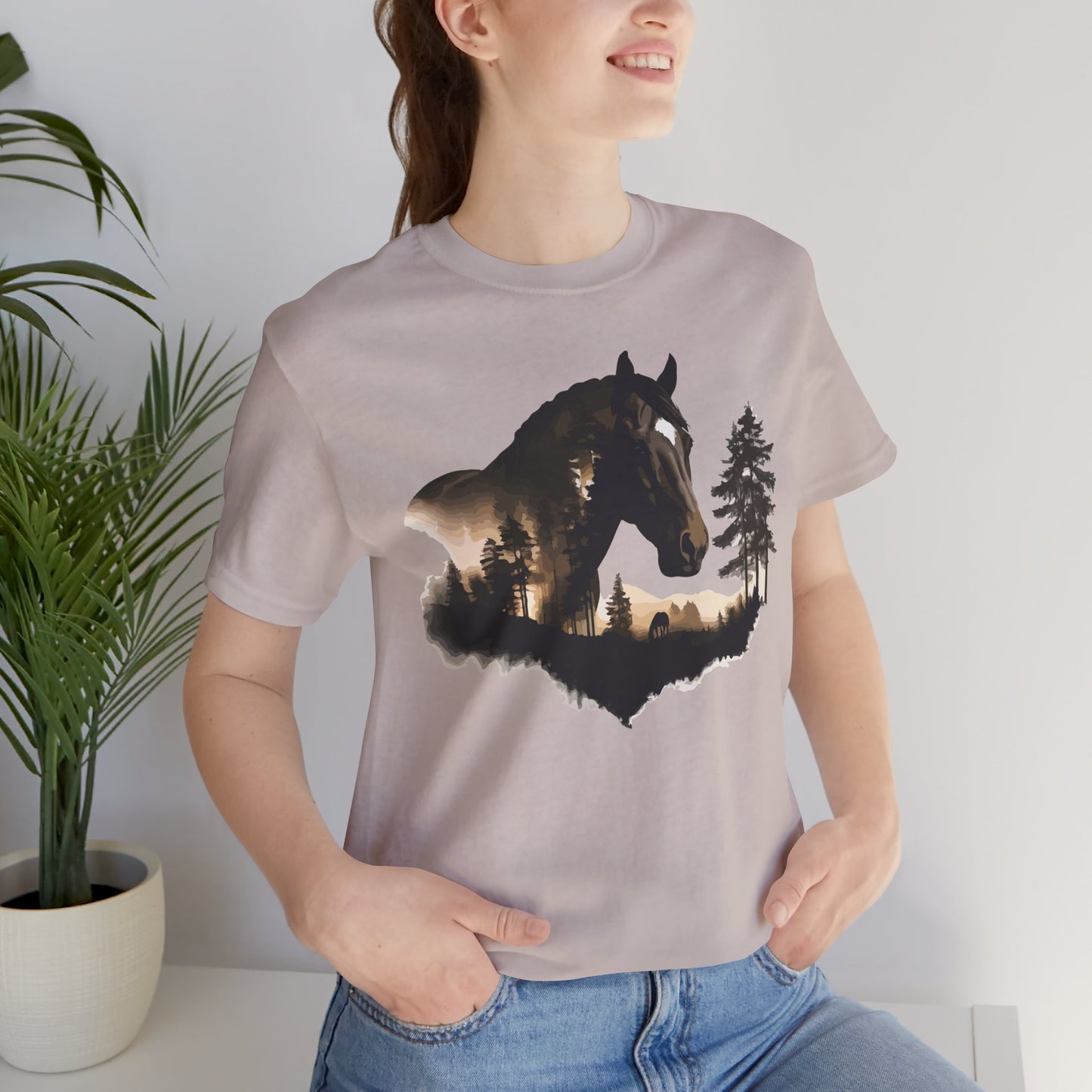 Horse Graphic Unisex Jersey Short Sleeve Tee