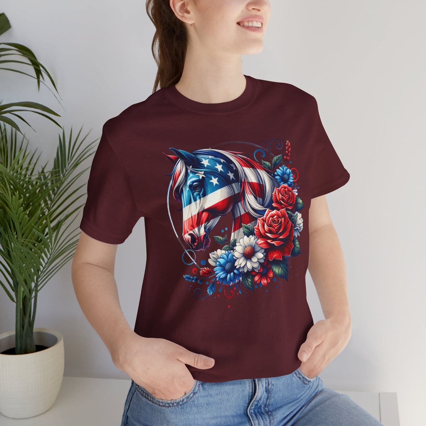 Horse Graphic Unisex Jersey Short Sleeve Tee