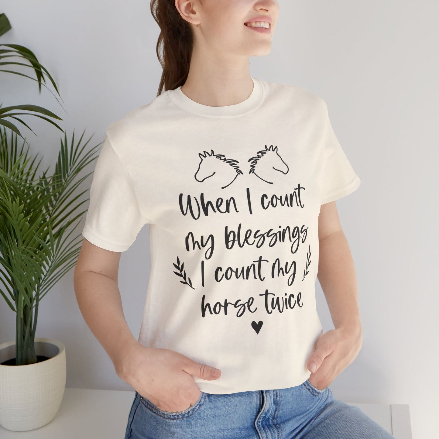 Horse Blessings Unisex Tee, Perfect Gift for Horse Lovers, Casual Wear, Birthday Gift, Animal Enthusiast Apparel