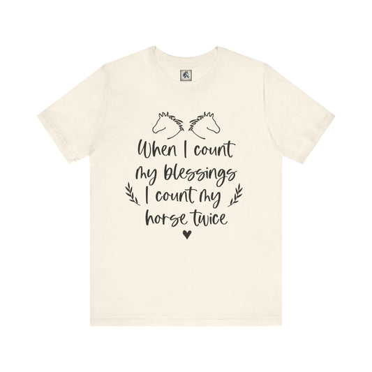 Horse Blessings Unisex Tee, Perfect Gift for Horse Lovers, Casual Wear, Birthday Gift, Animal Enthusiast Apparel