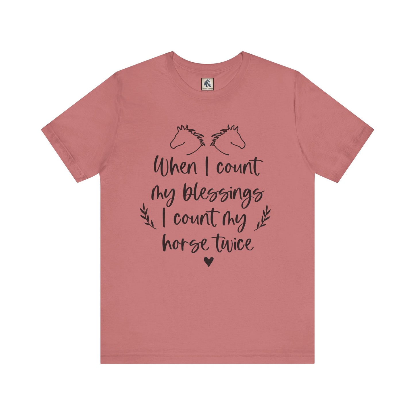 Horse Blessings Unisex Tee, Perfect Gift for Horse Lovers, Casual Wear, Birthday Gift, Animal Enthusiast Apparel