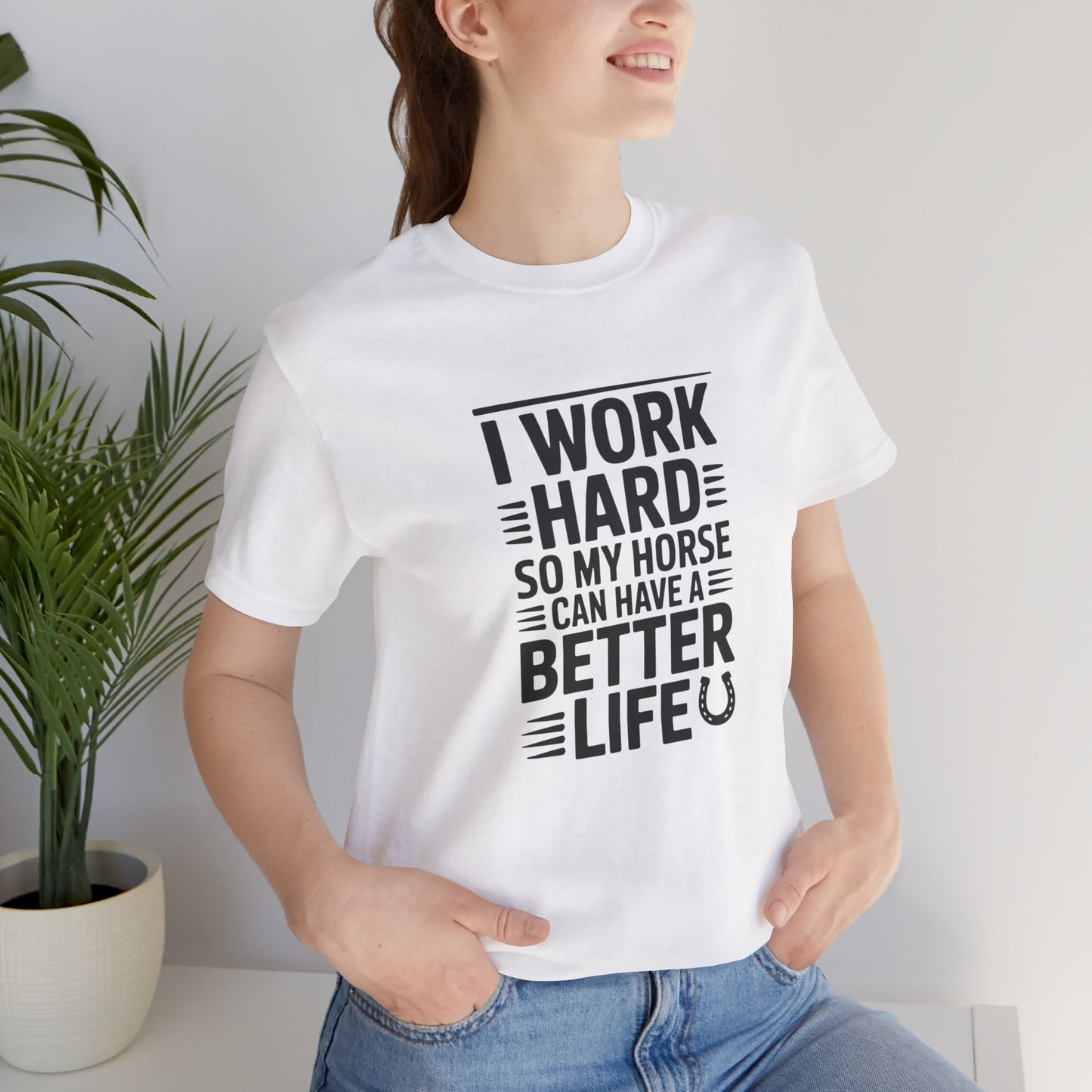 Horse Lover’s Inspirational Tee, Unisex Jersey Tee, Equestrian Gift, Farm Life Apparel, Motivational T-Shirt, Horse Enthusiast Shirt, [...]