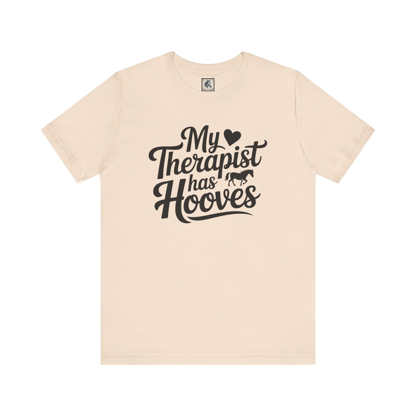 Horse Lover's Therapist Tee, Funny Equine Tee, Gift for Horse Owners, Equestrian Humor Shirt, Animal Lover's Apparel