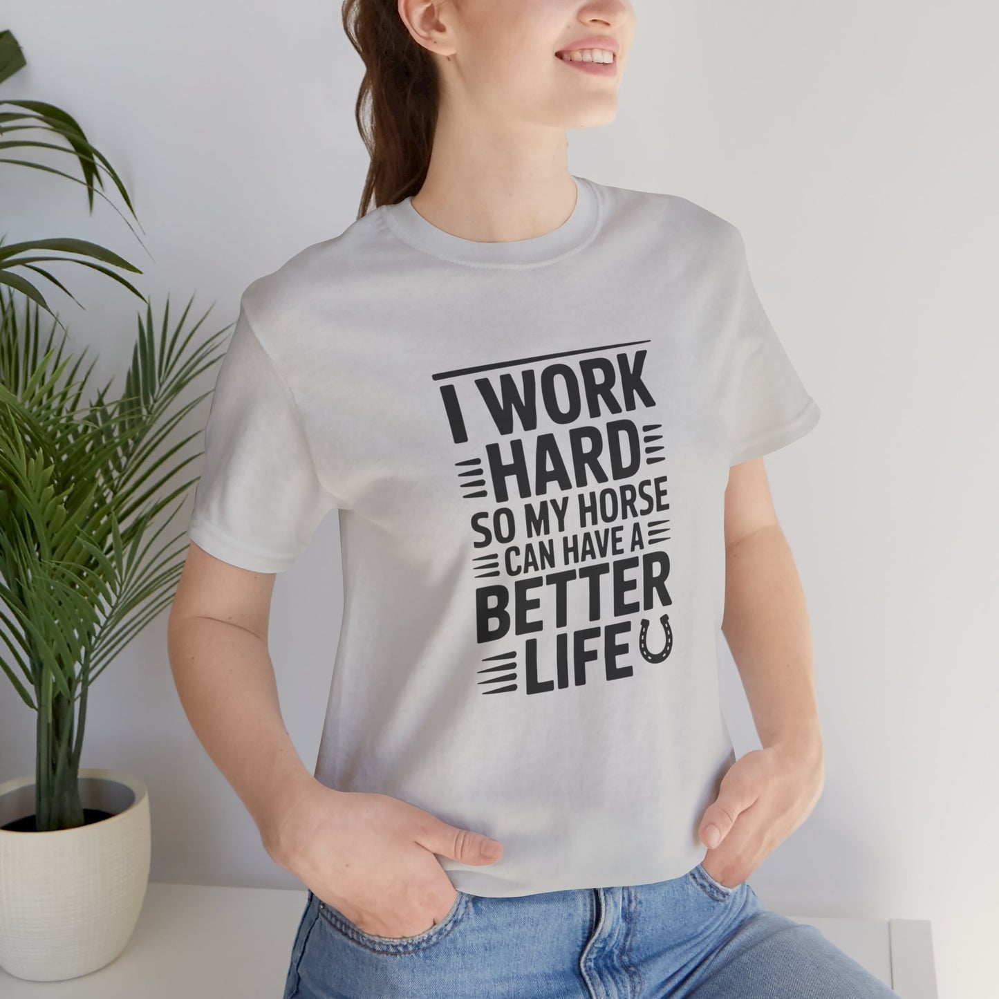Horse Lover’s Inspirational Tee, Unisex Jersey Tee, Equestrian Gift, Farm Life Apparel, Motivational T-Shirt, Horse Enthusiast Shirt, [...]