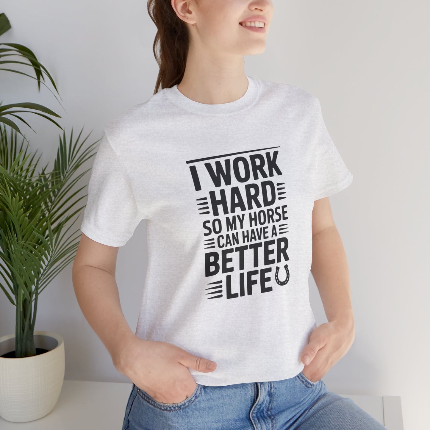 Horse Lover’s Inspirational Tee, Unisex Jersey Tee, Equestrian Gift, Farm Life Apparel, Motivational T-Shirt, Horse Enthusiast Shirt, [...]