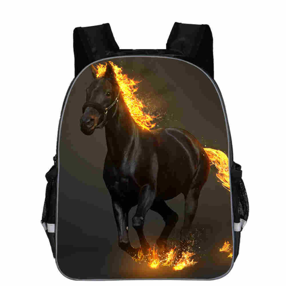 Horse Schoolbag Animal Head High School Junior High School Elementary School Toddler Cartoon Lightening Backpack