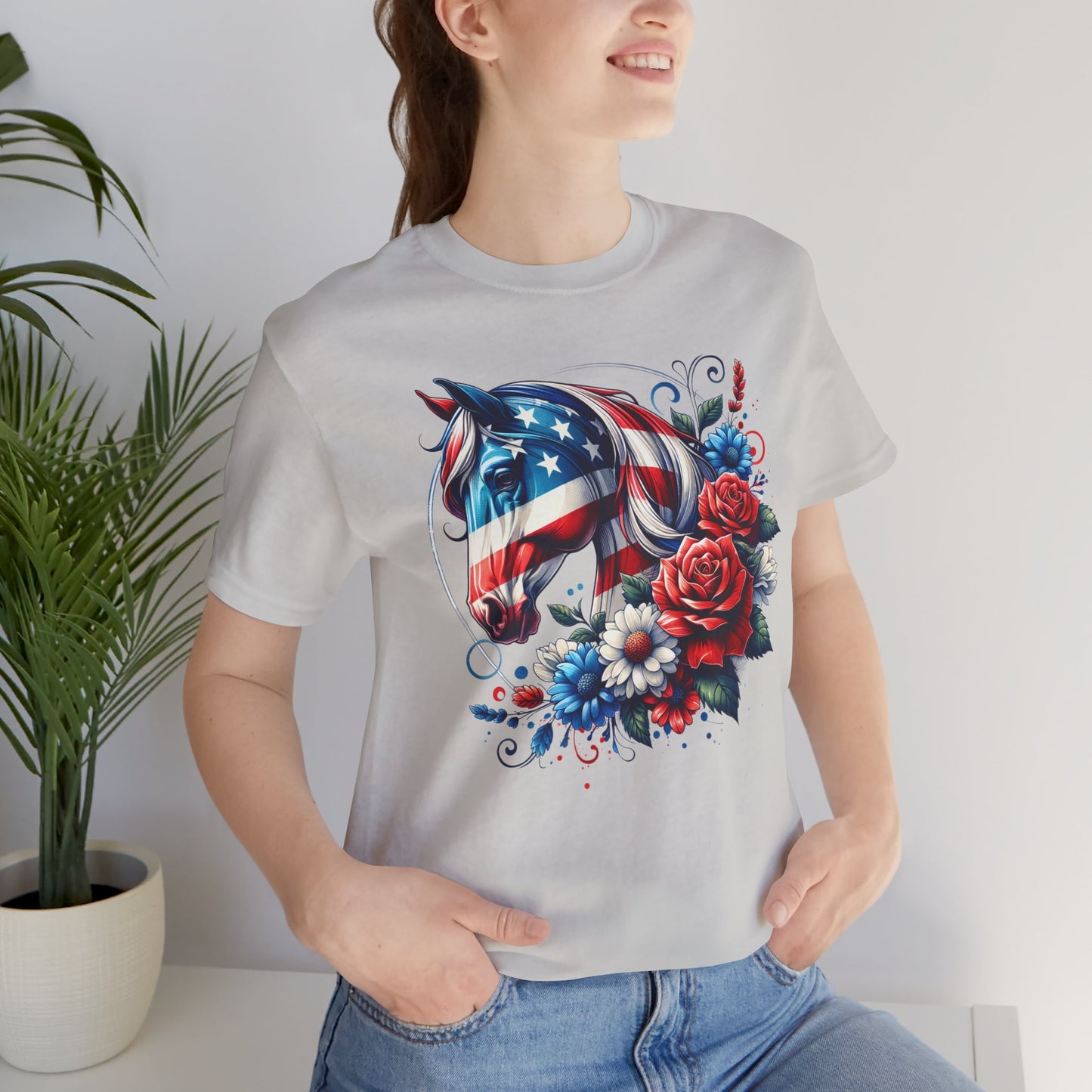 Horse Graphic Unisex Jersey Short Sleeve Tee